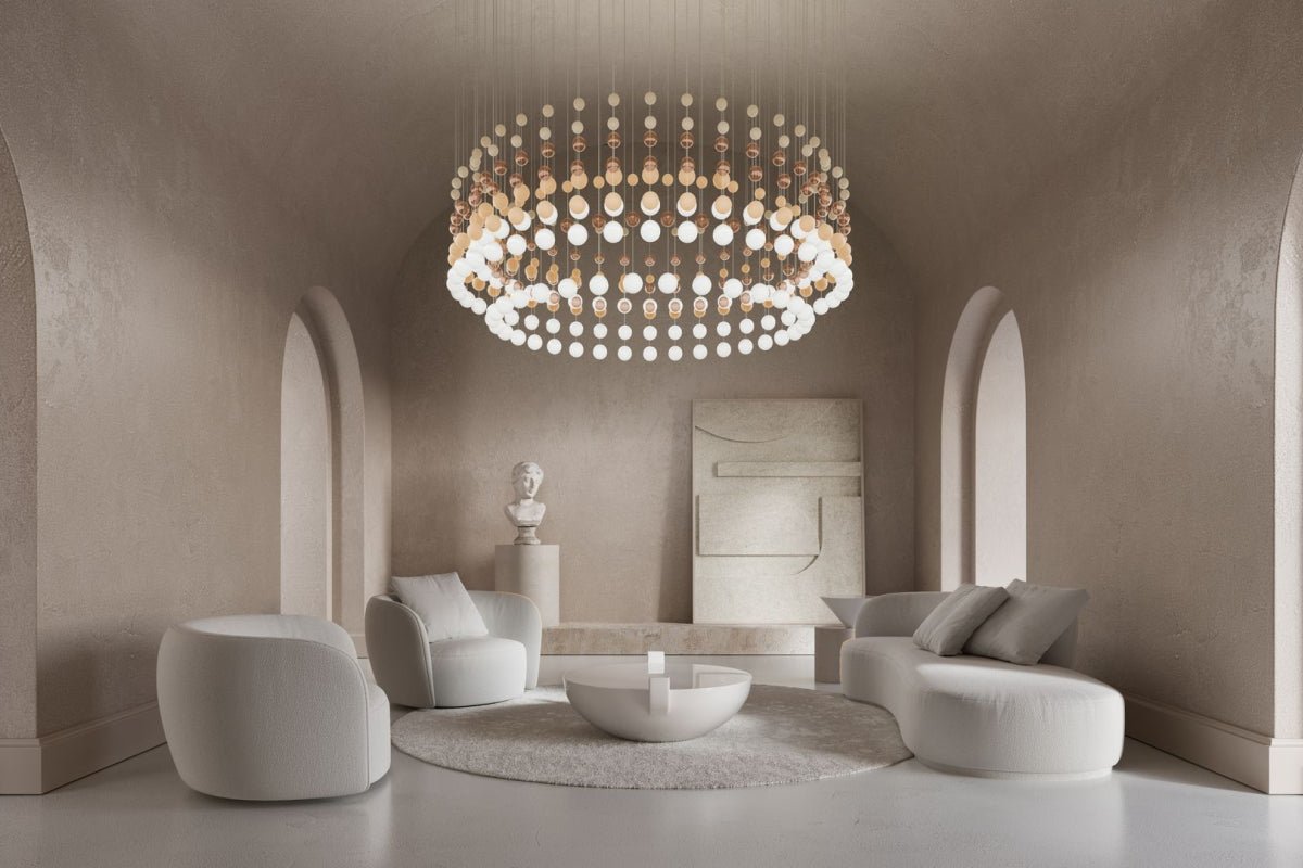 Pearl Curtain Customize Chandelier-Neutral Decor