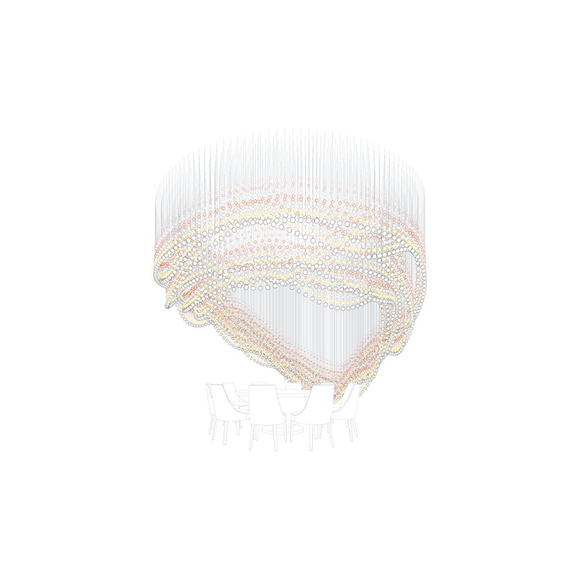 Pearl Curtain Customize Chandelier-Neutral Decor
