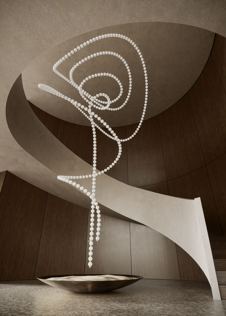 Pearl Drop Customize Chandelier-Neutral Decor