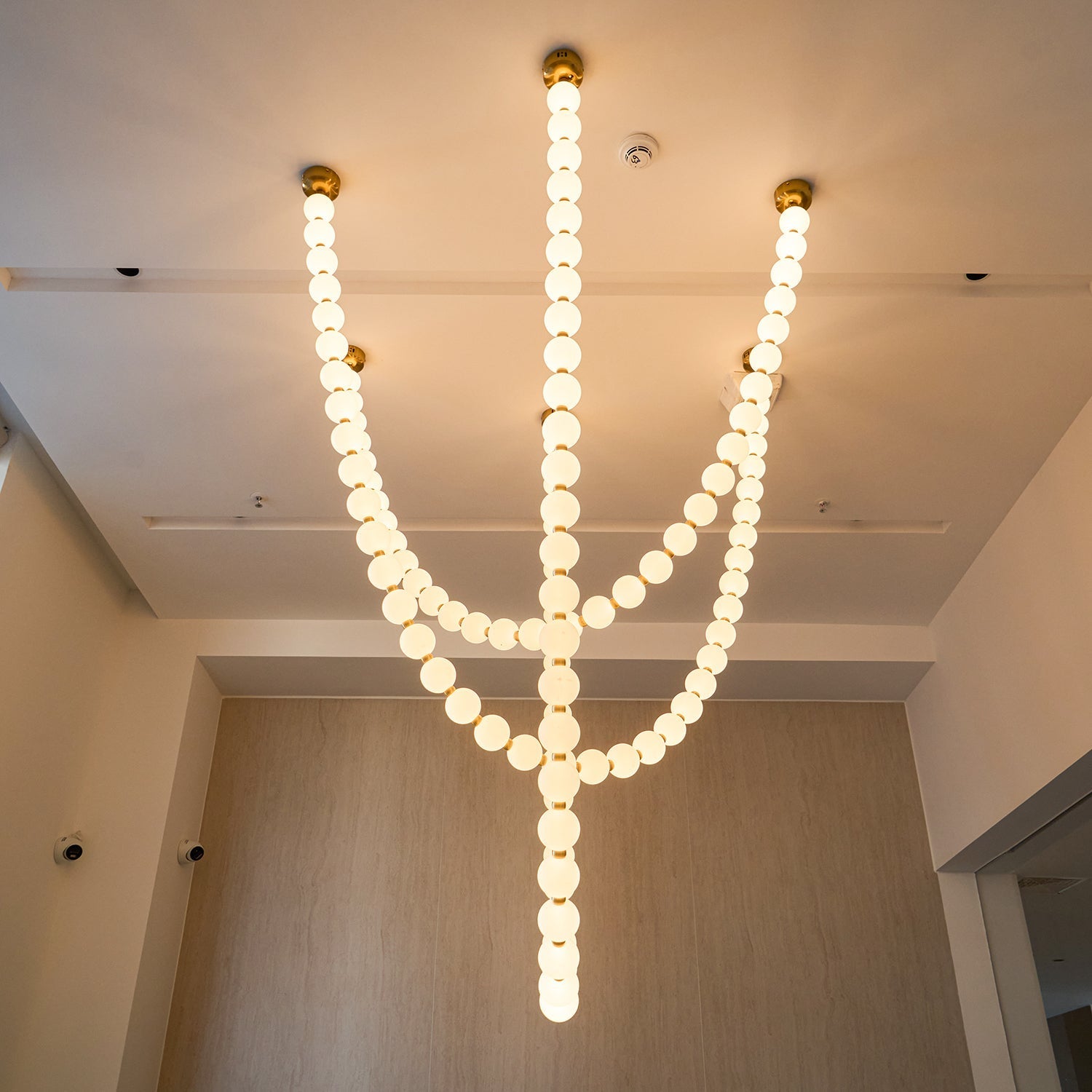 Emelir Pearl Necklace Balls Glass Chandelier-Neutral Decor