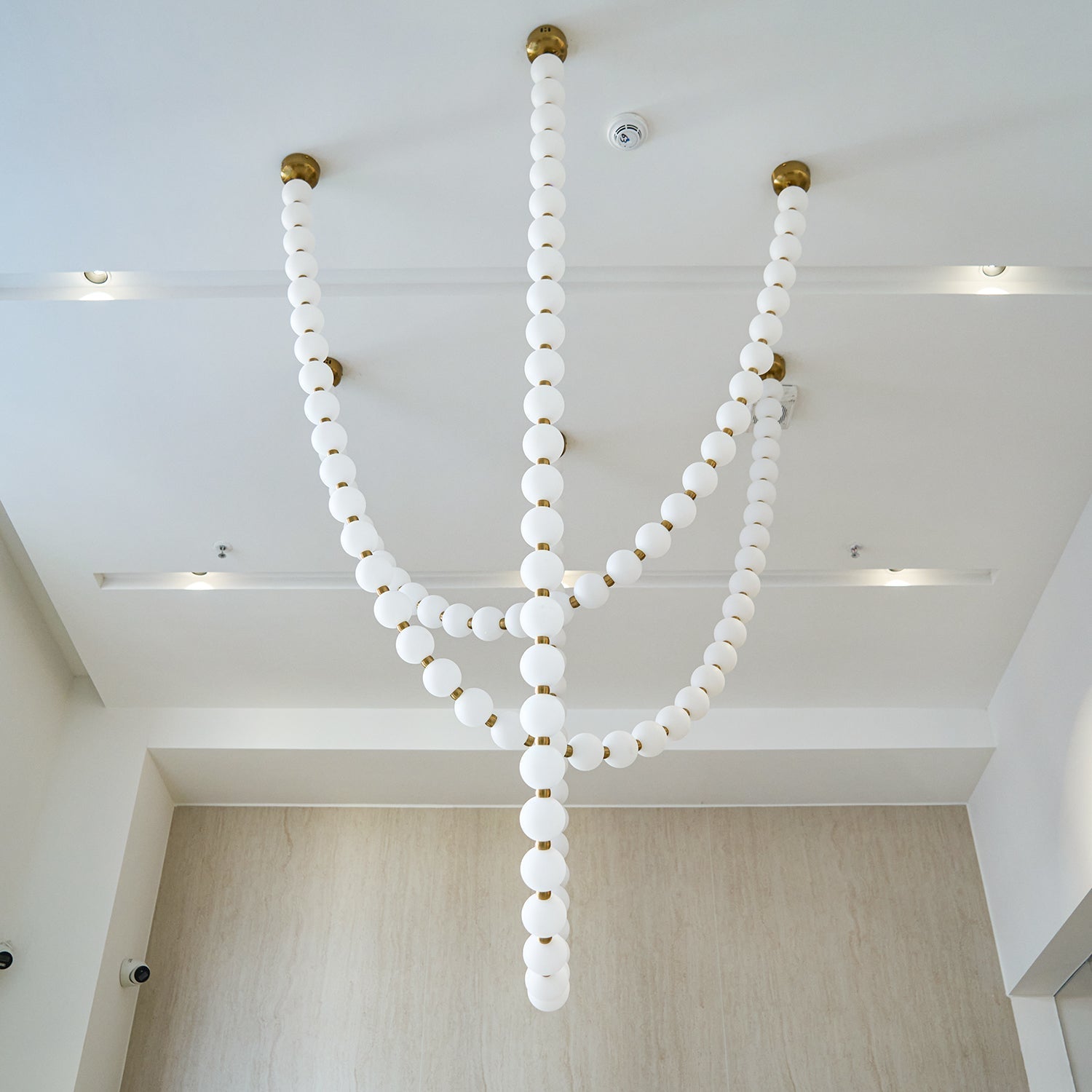 Emelir Pearl Necklace Balls Glass Chandelier-Neutral Decor