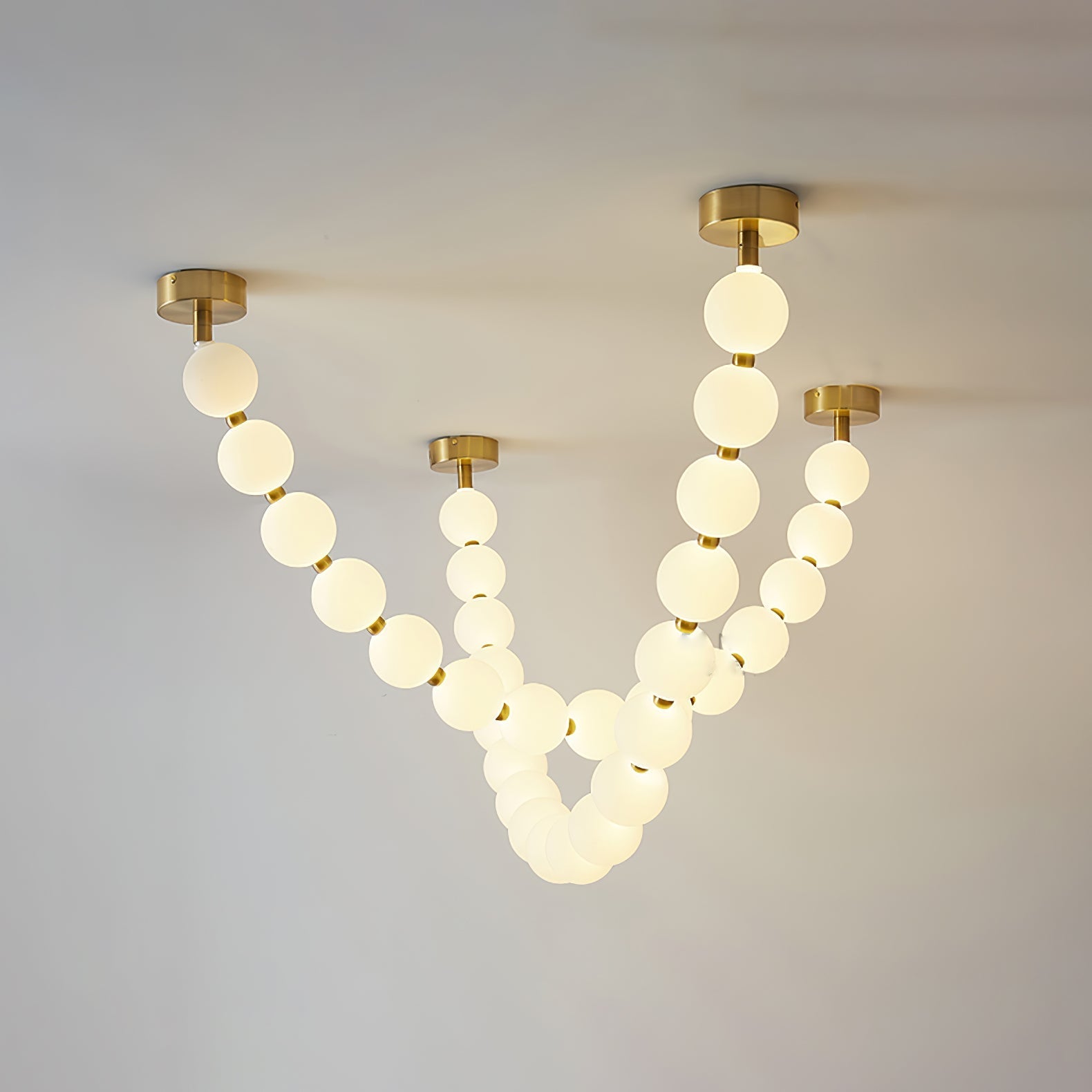 Kanell Brass Sputnik Chandelier-Neutral Decor