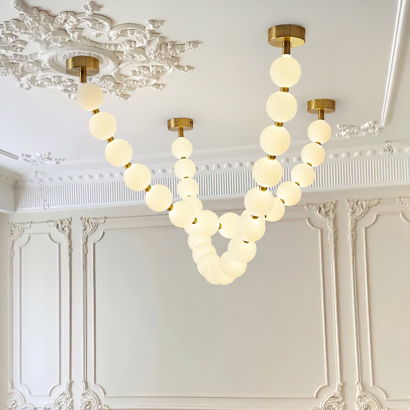 Kanell Brass Sputnik Chandelier-Neutral Decor