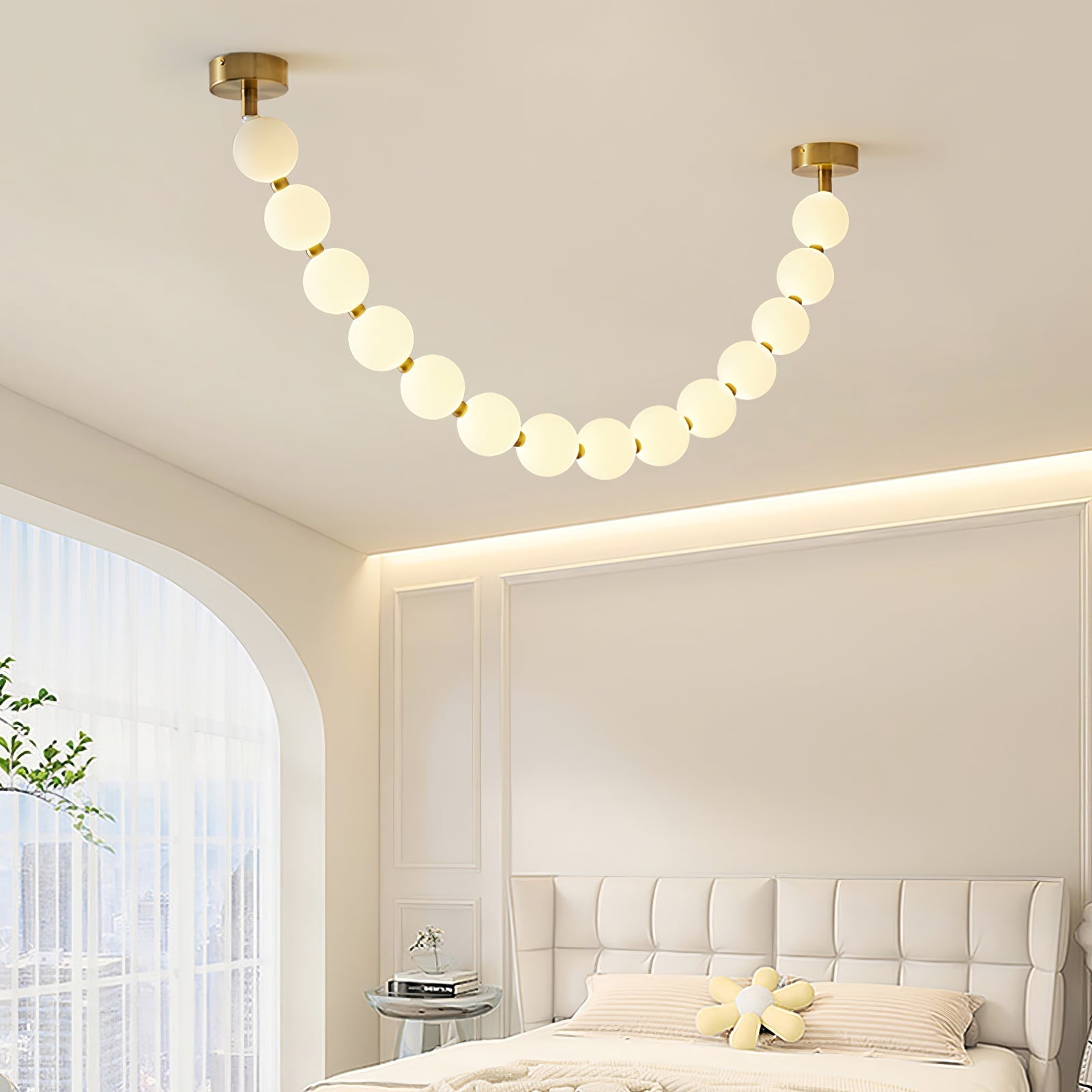 Kanell Brass Sputnik Chandelier-Neutral Decor