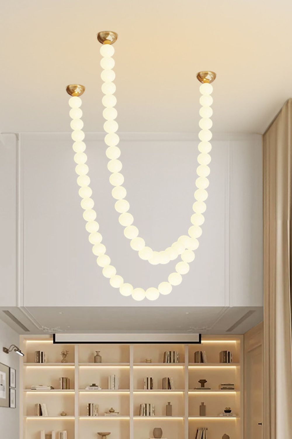 Emelir Pearl Necklace Balls Glass Chandelier-Neutral Decor