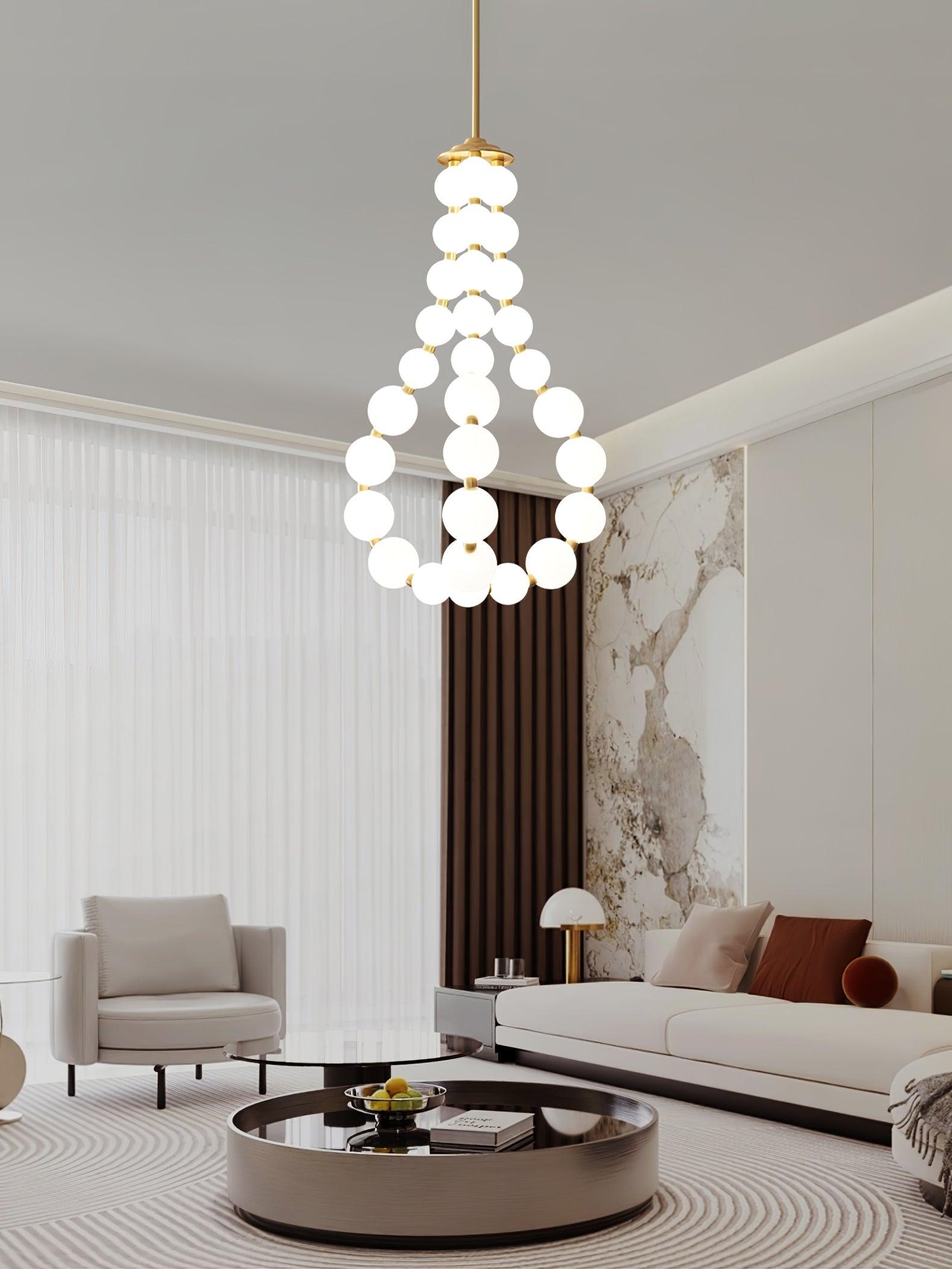 Gem Modern Acrylic Chandelier-Neutral Decor