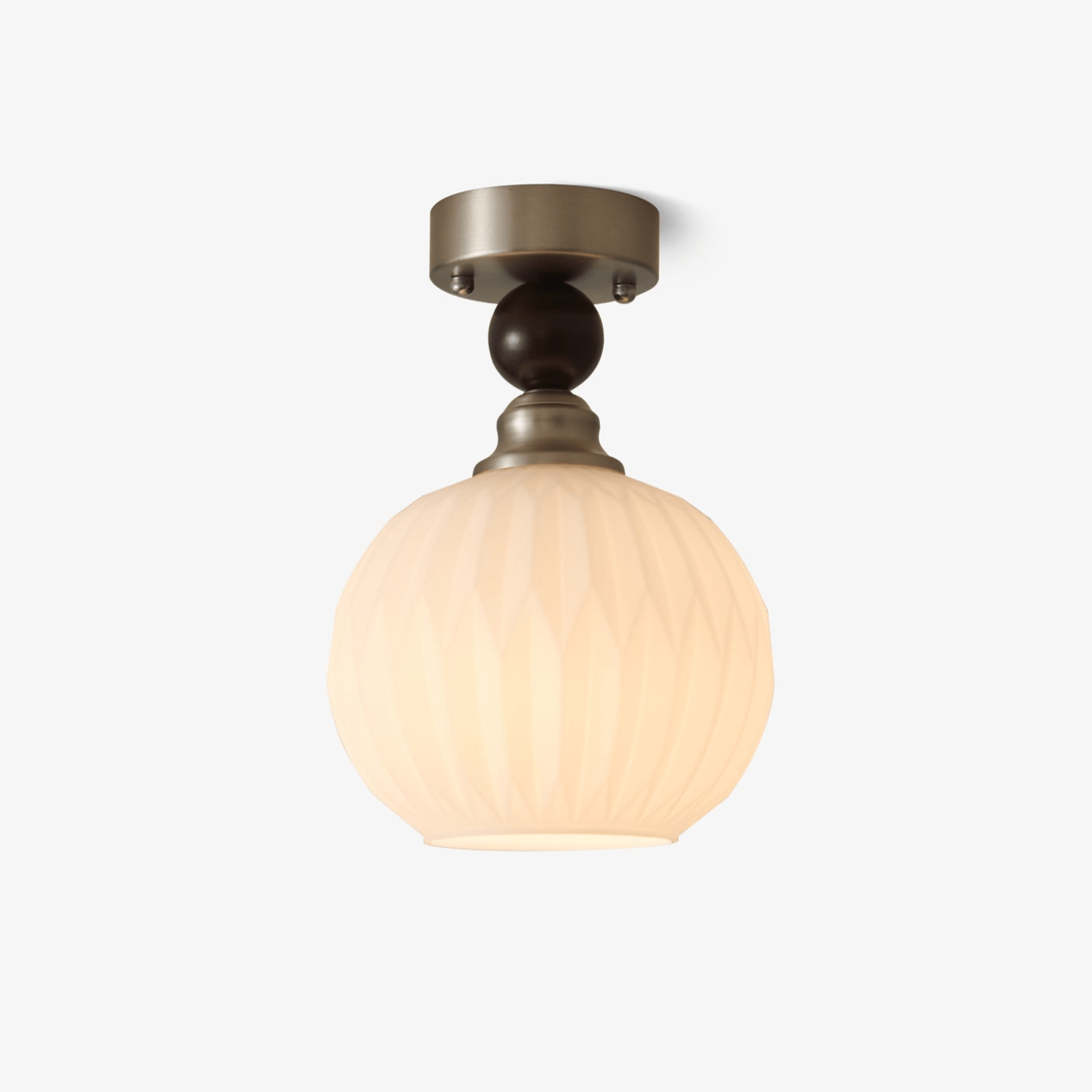 Ivcarila Modern Minimalist Pearl Sphere Glass Ceiling Lamp-Neutral Decor