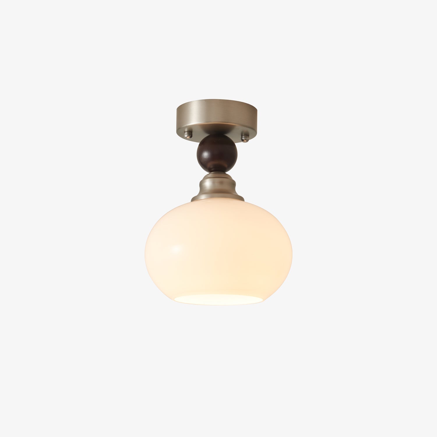 Ivcarila Modern Minimalist Pearl Sphere Glass Ceiling Lamp-Neutral Decor