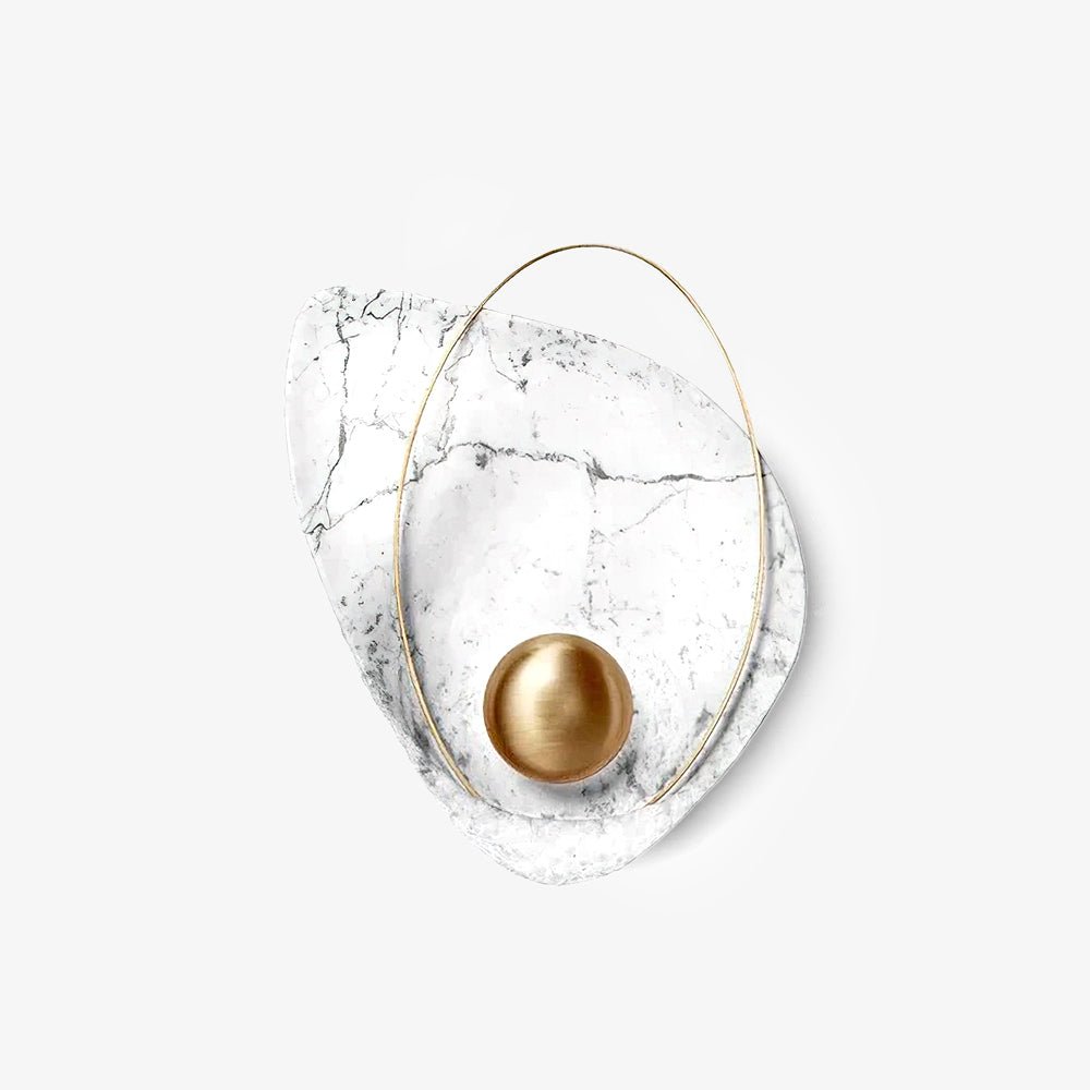 Vethaora Premium Nordic Art Pearl Resin Wall Lamp-Neutral Decor