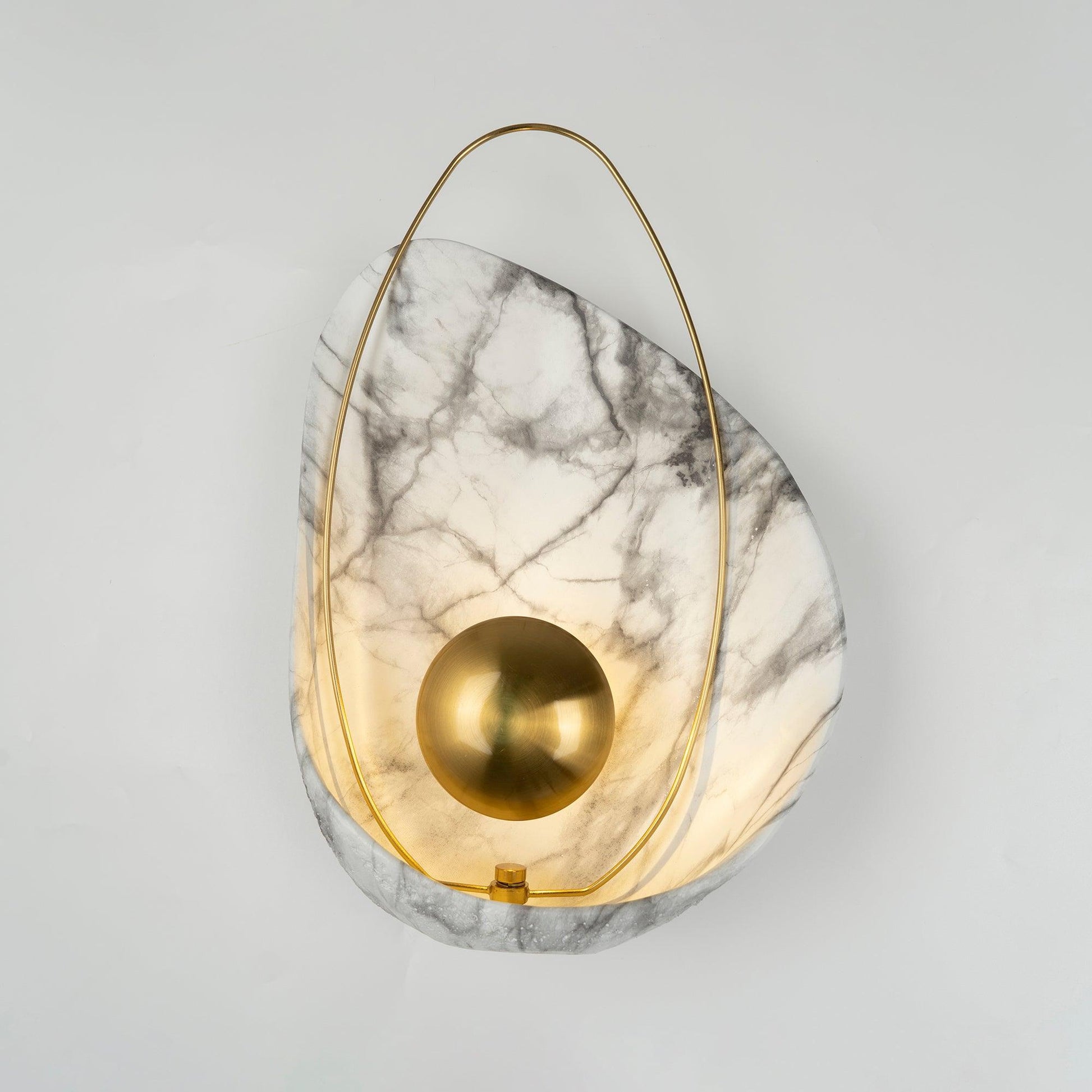 Vethaora Premium Nordic Art Pearl Resin Wall Lamp-Neutral Decor