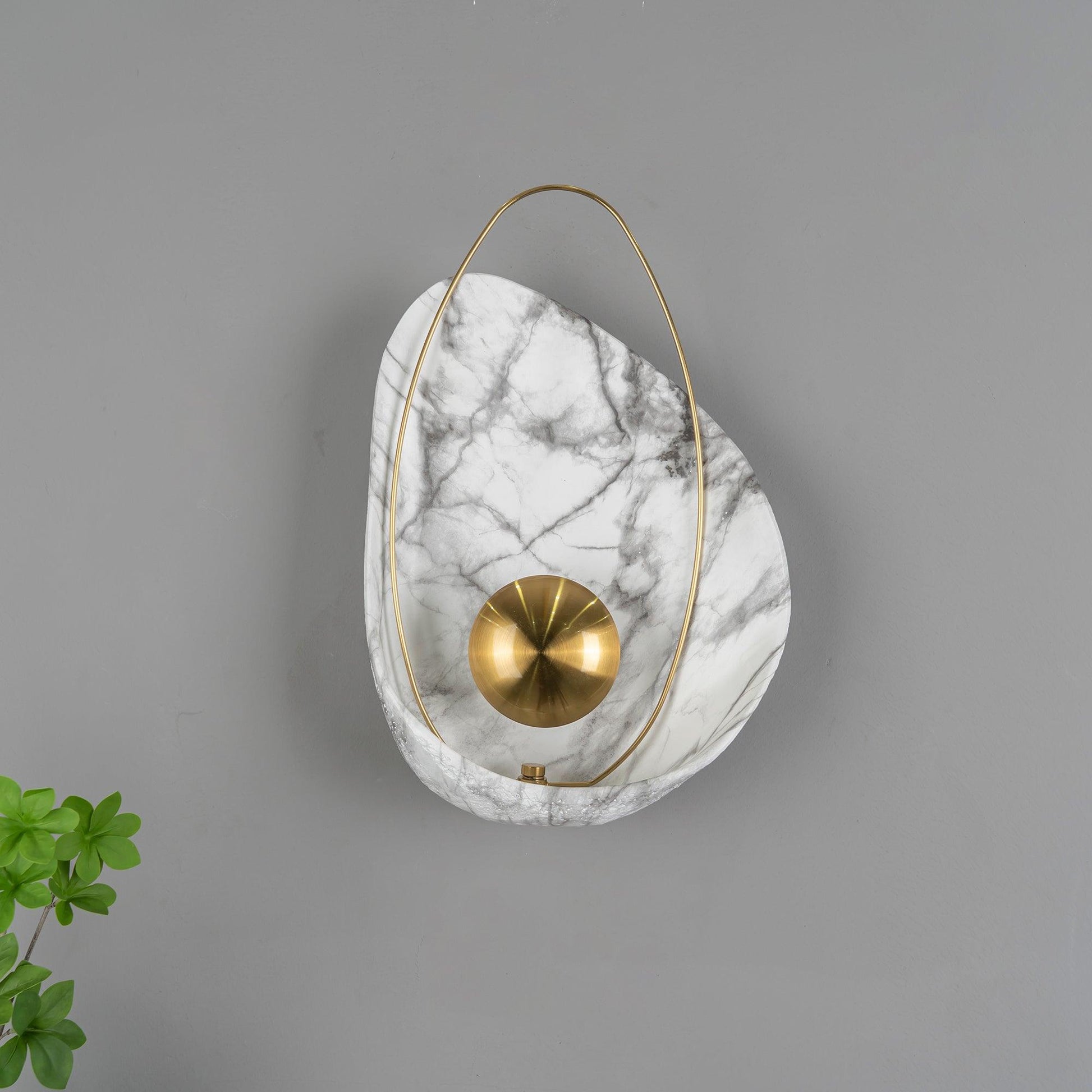 Vethaora Premium Nordic Art Pearl Resin Wall Lamp-Neutral Decor