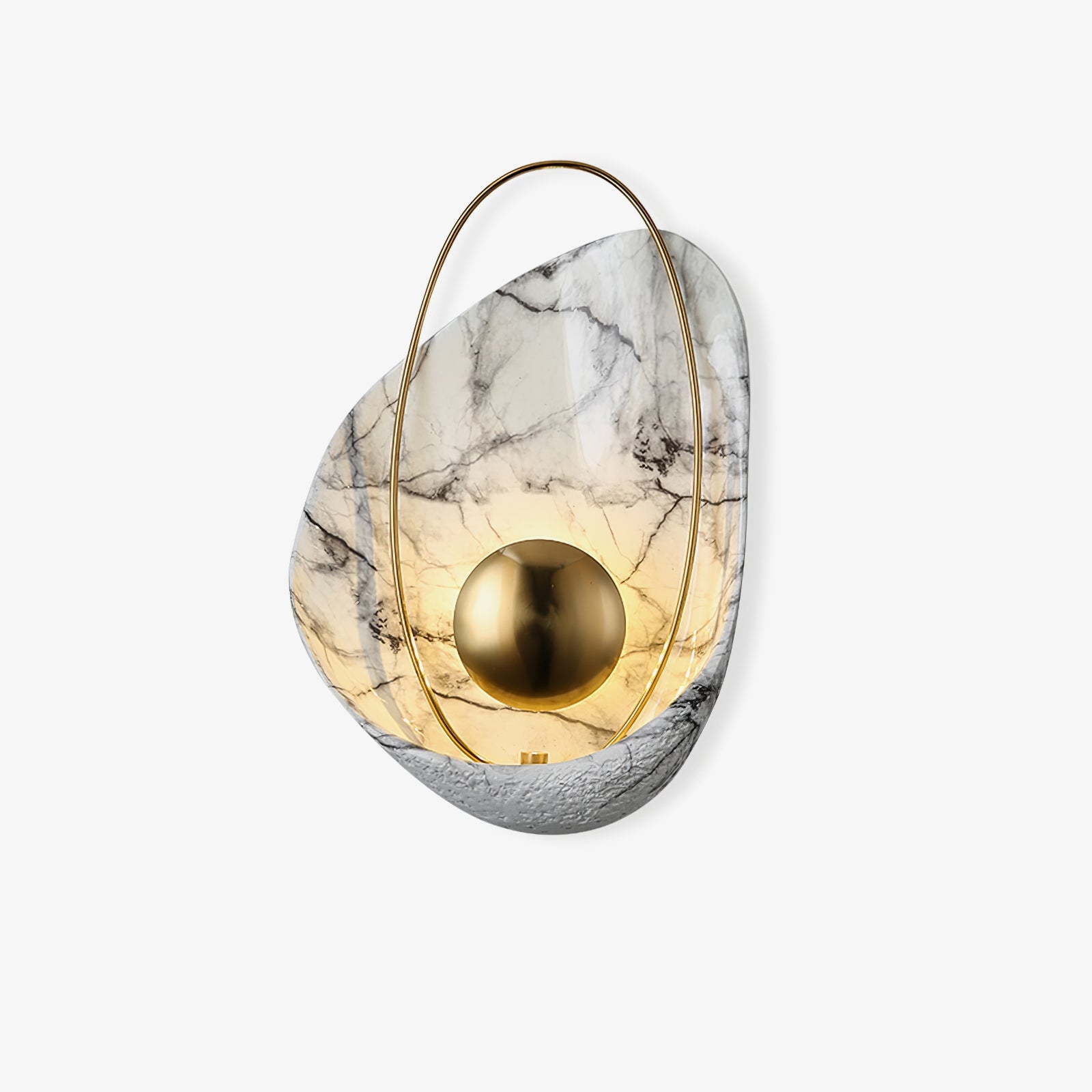 Vethaora Premium Nordic Art Pearl Resin Wall Lamp-Neutral Decor