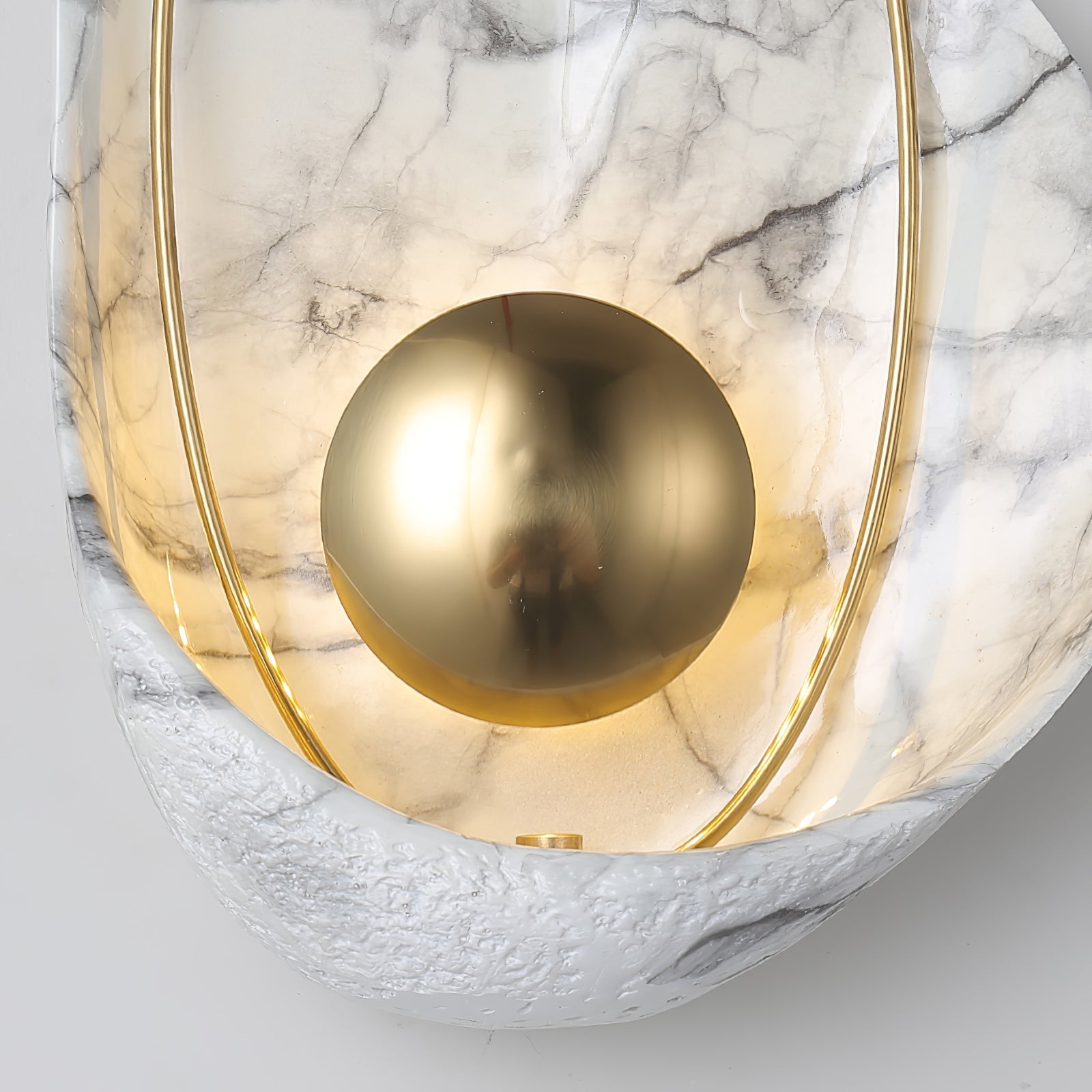 Vethaora Premium Nordic Art Pearl Resin Wall Lamp-Neutral Decor