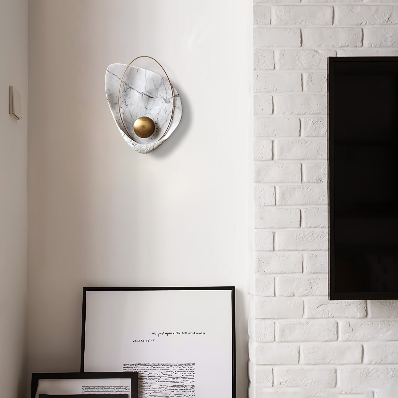 Vethaora Premium Nordic Art Pearl Resin Wall Lamp-Neutral Decor