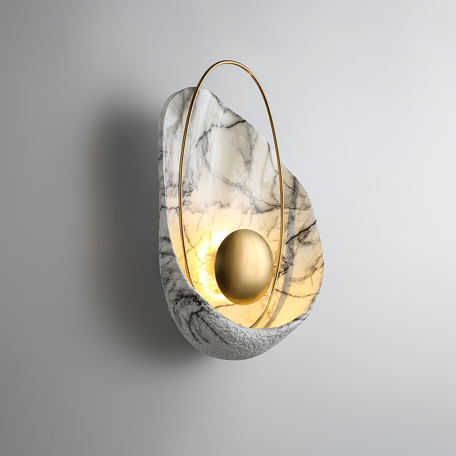 Vethaora Premium Nordic Art Pearl Resin Wall Lamp-Neutral Decor