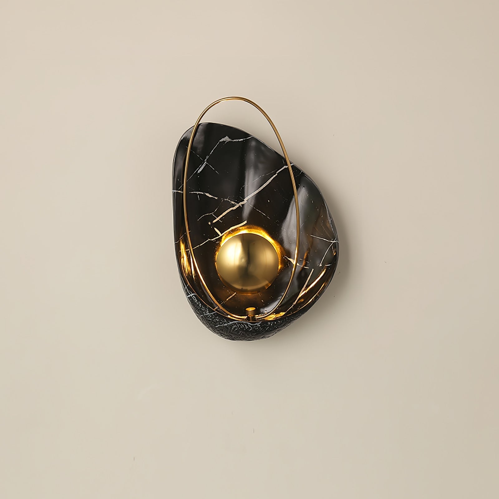Vethaora Premium Nordic Art Pearl Resin Wall Lamp-Neutral Decor