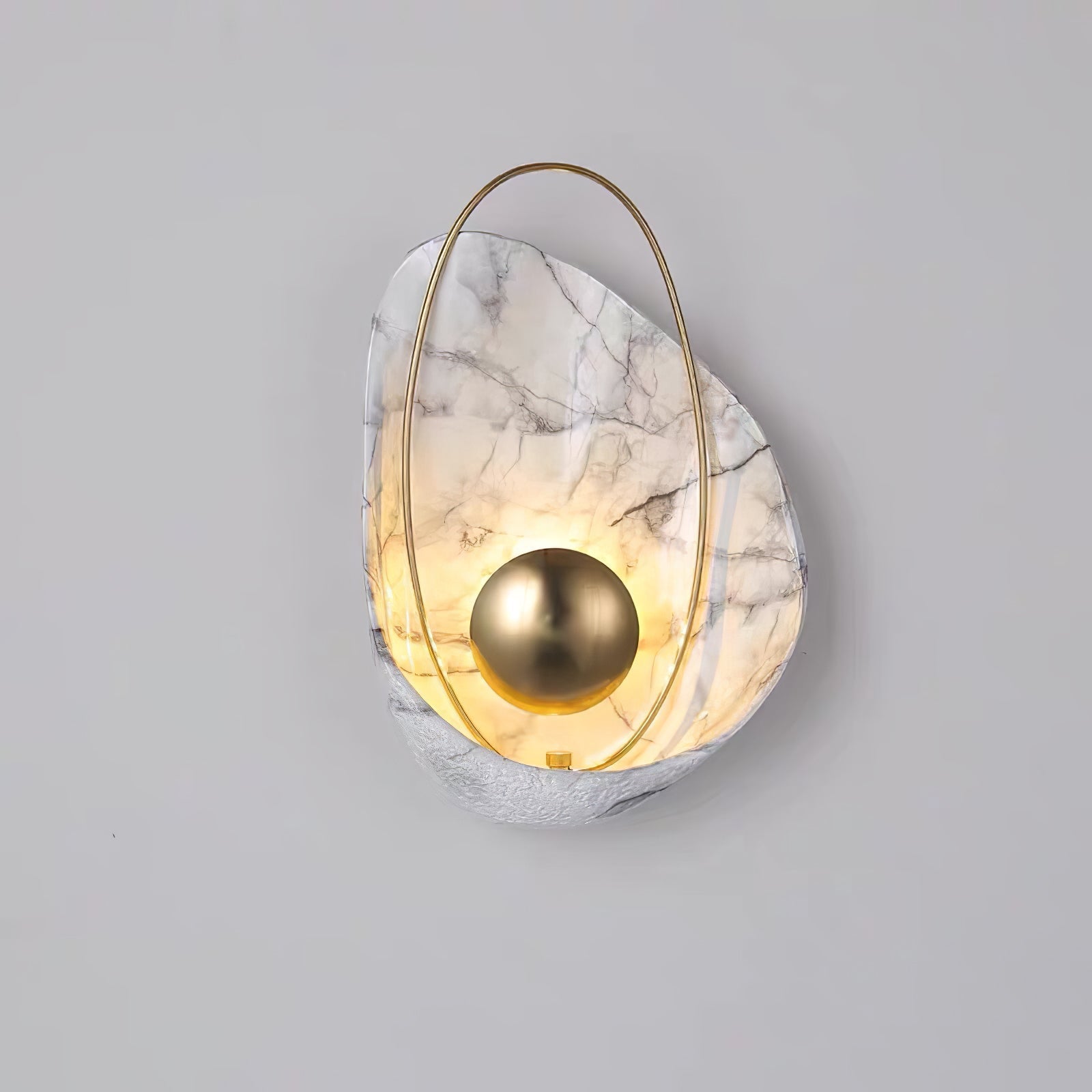 Vethaora Premium Nordic Art Pearl Resin Wall Lamp-Neutral Decor