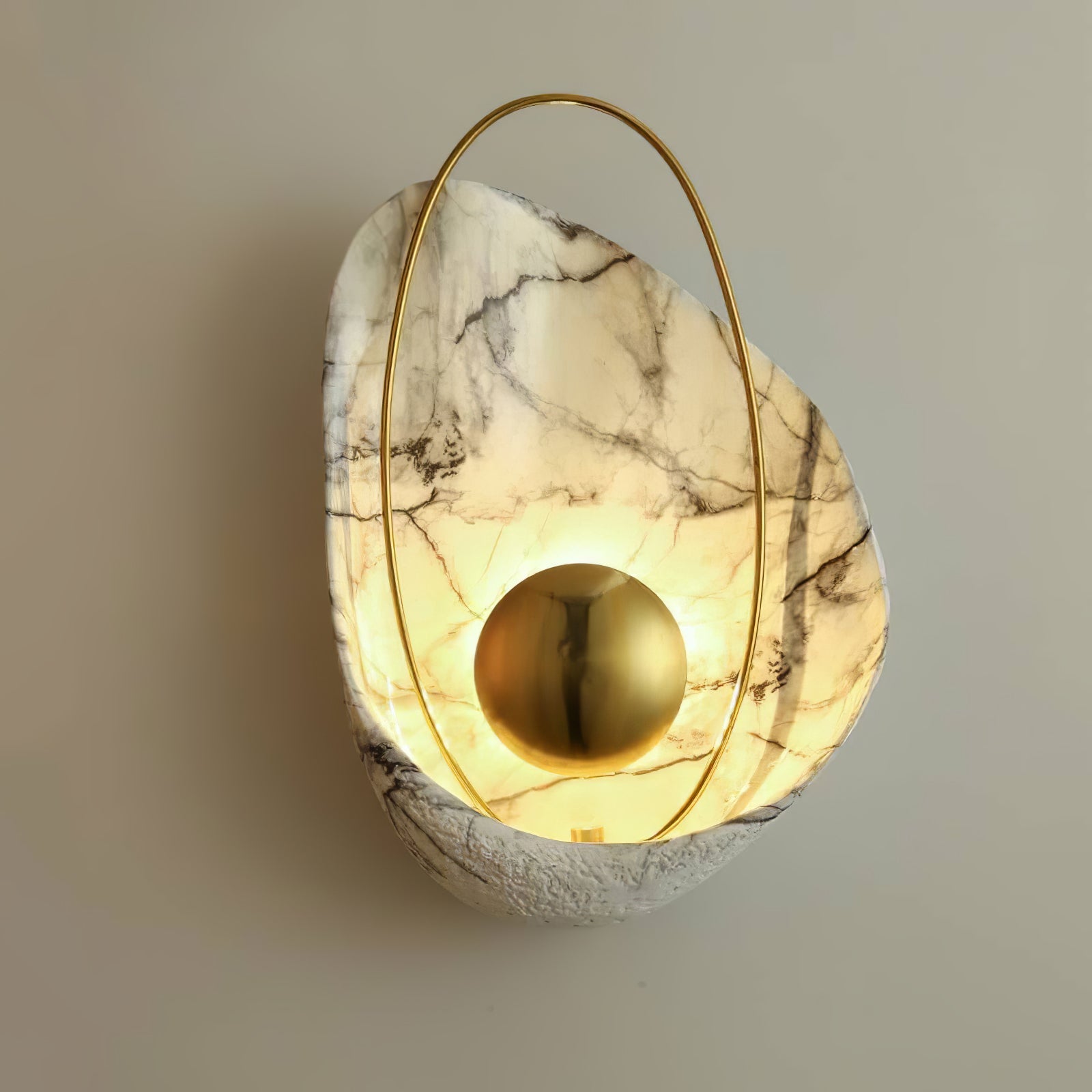 Vethaora Premium Nordic Art Pearl Resin Wall Lamp-Neutral Decor