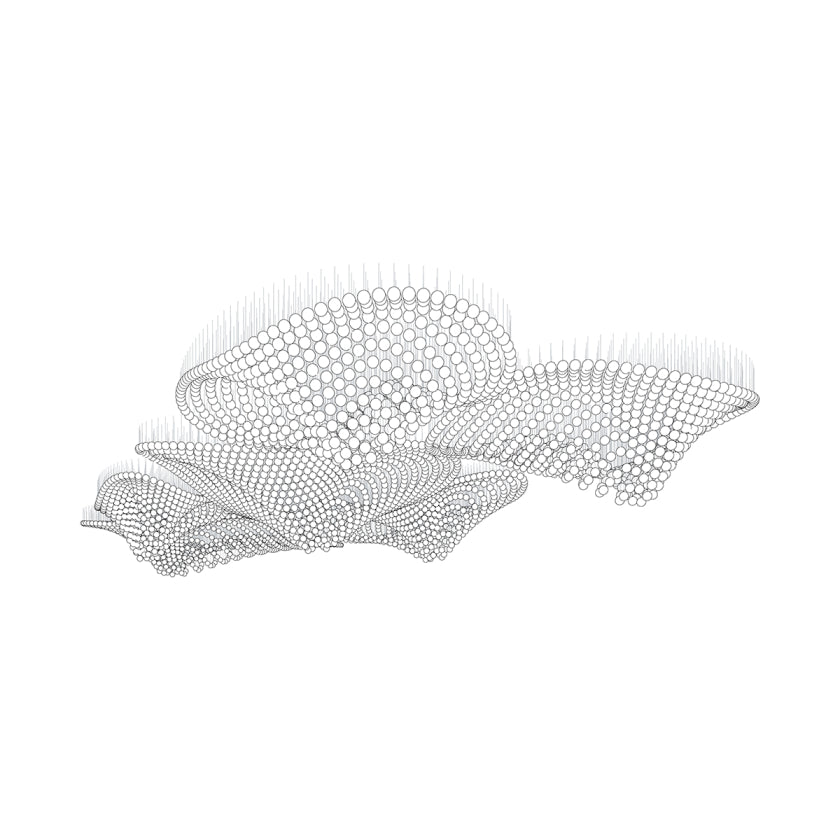 Pearl Wave Customize Chandelier-Neutral Decor