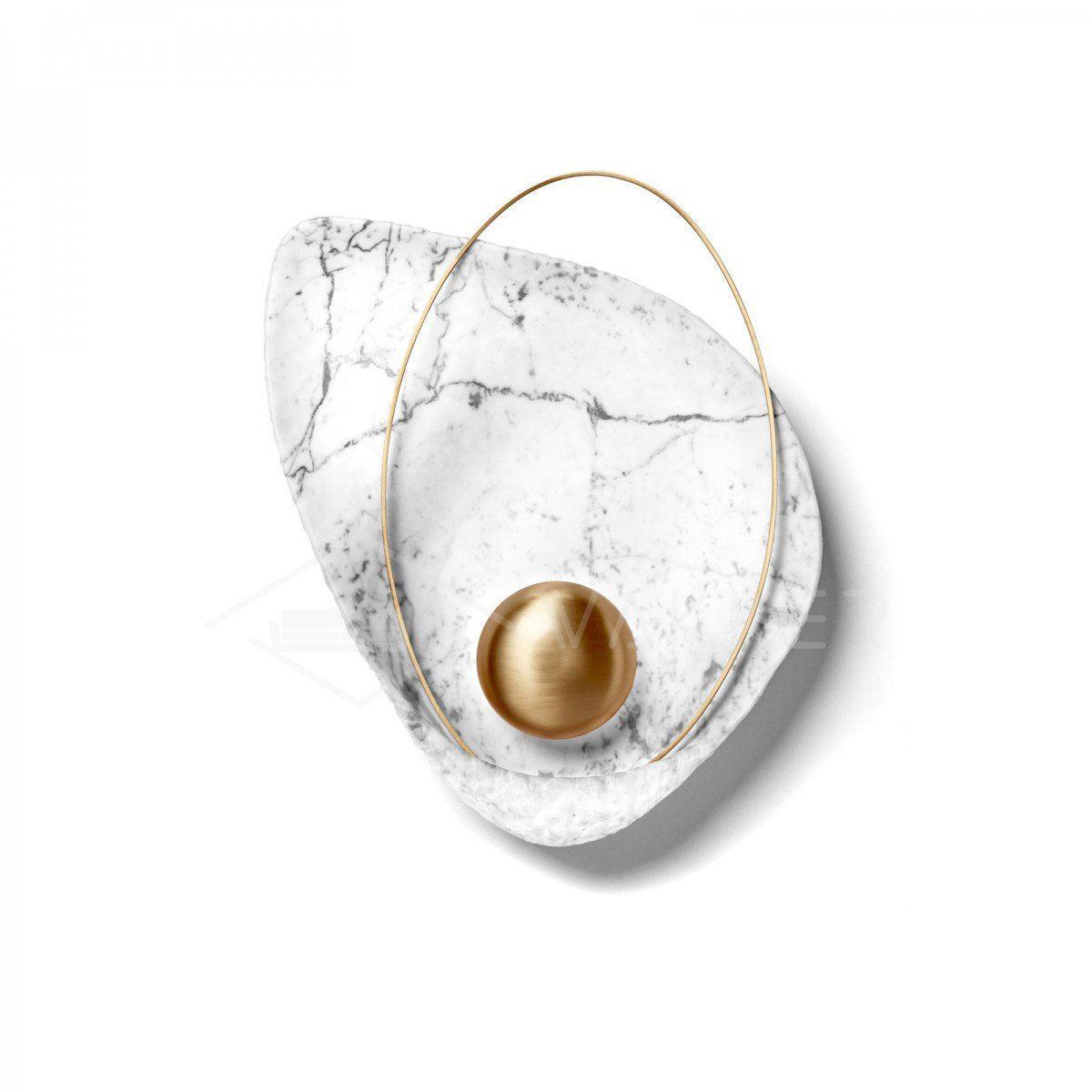 Vethaora Premium Nordic Art Pearl Resin Wall Lamp-Neutral Decor