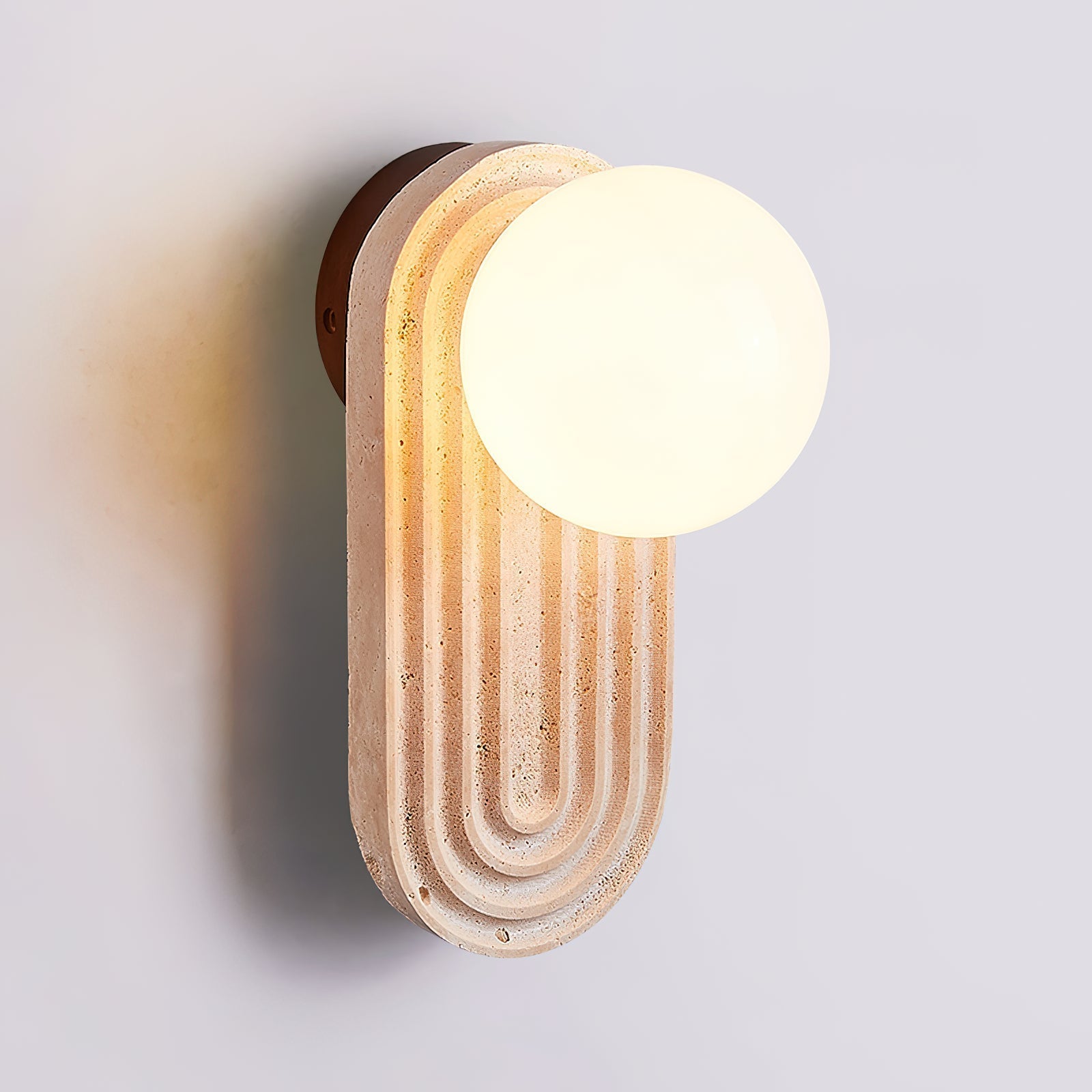 Pebivo Travertine Wall Lamp