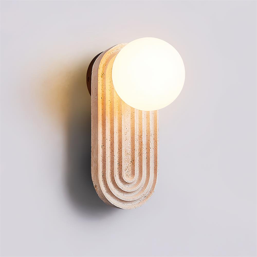 Pebivo Travertine Wall Lamp