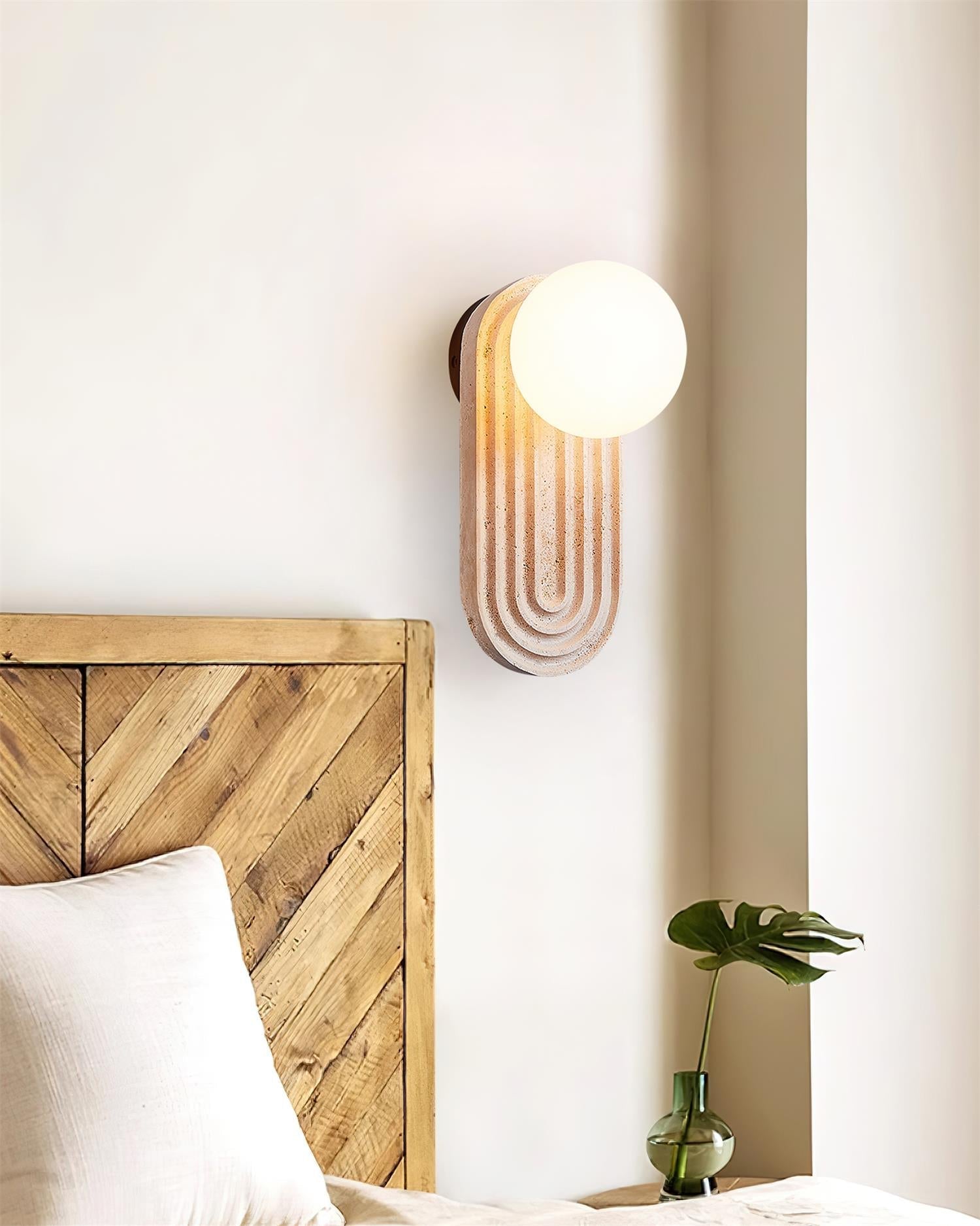 Pebivo Travertine Wall Lamp