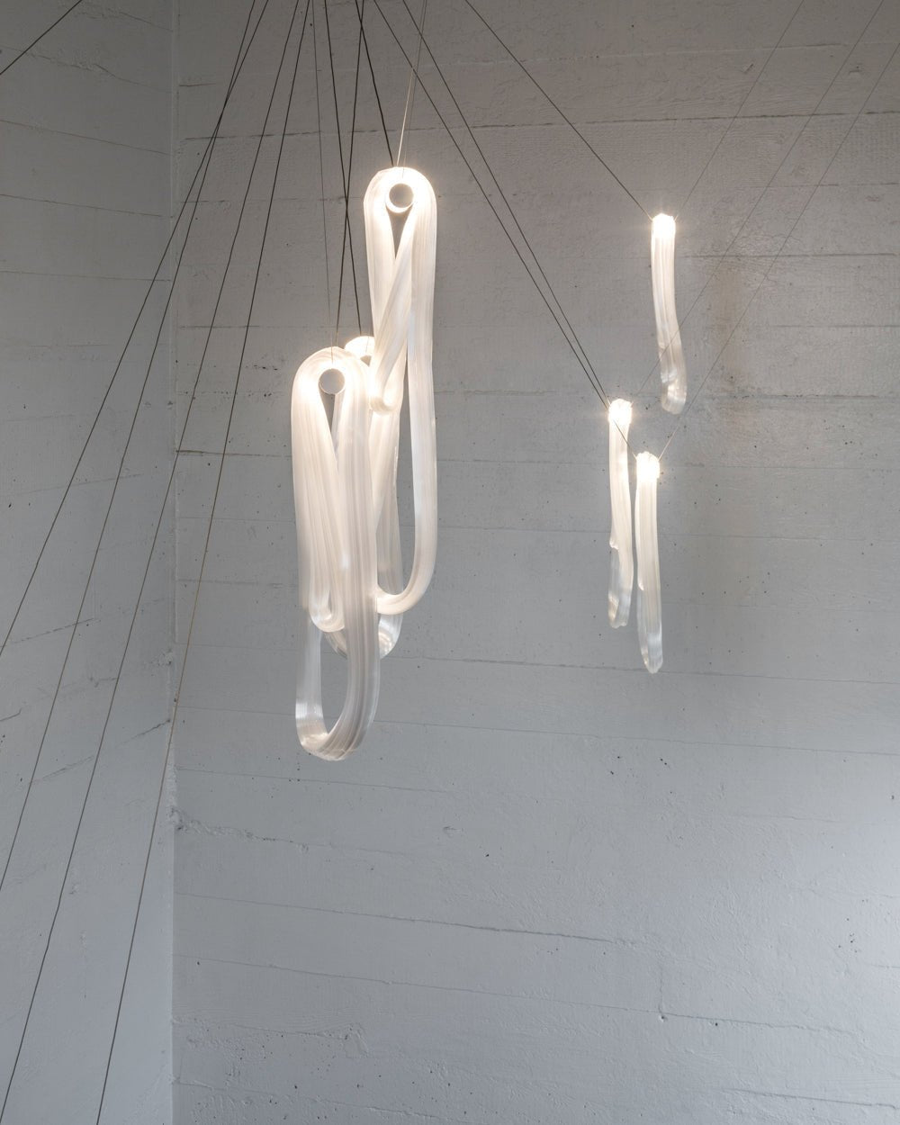 Pearlescent Filament Chandelier-Neutral Decor