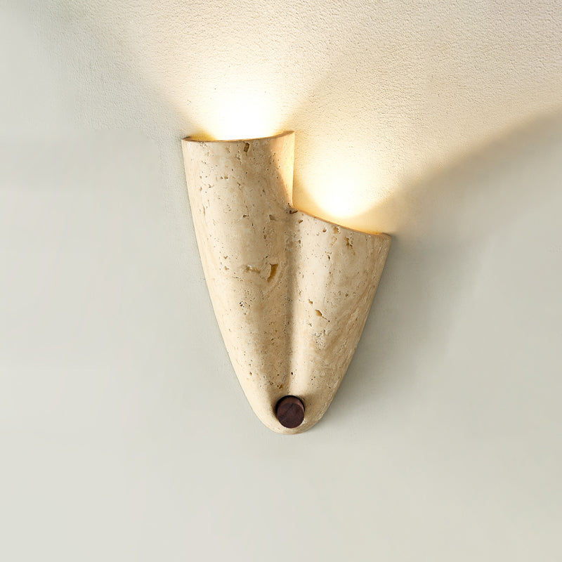 Vidoros Travertine Wall Lamp