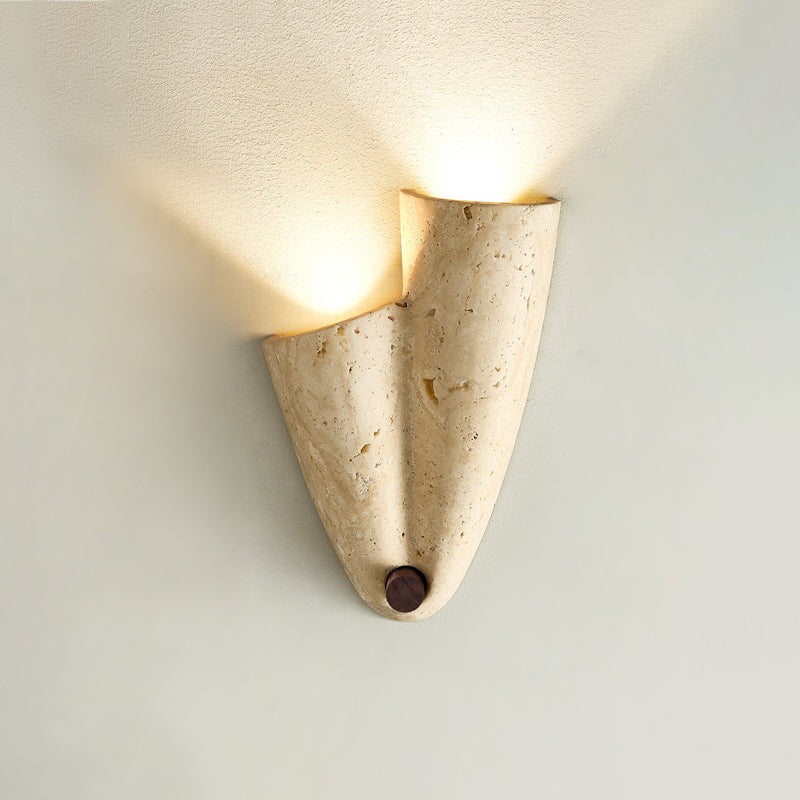 Vidoros Travertine Wall Lamp