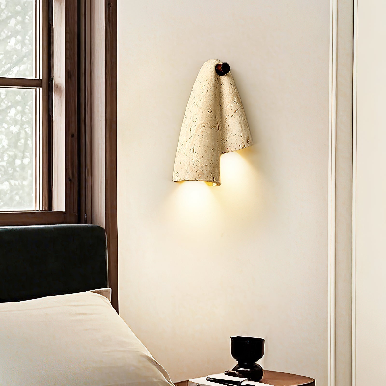 Vidoros Travertine Wall Lamp