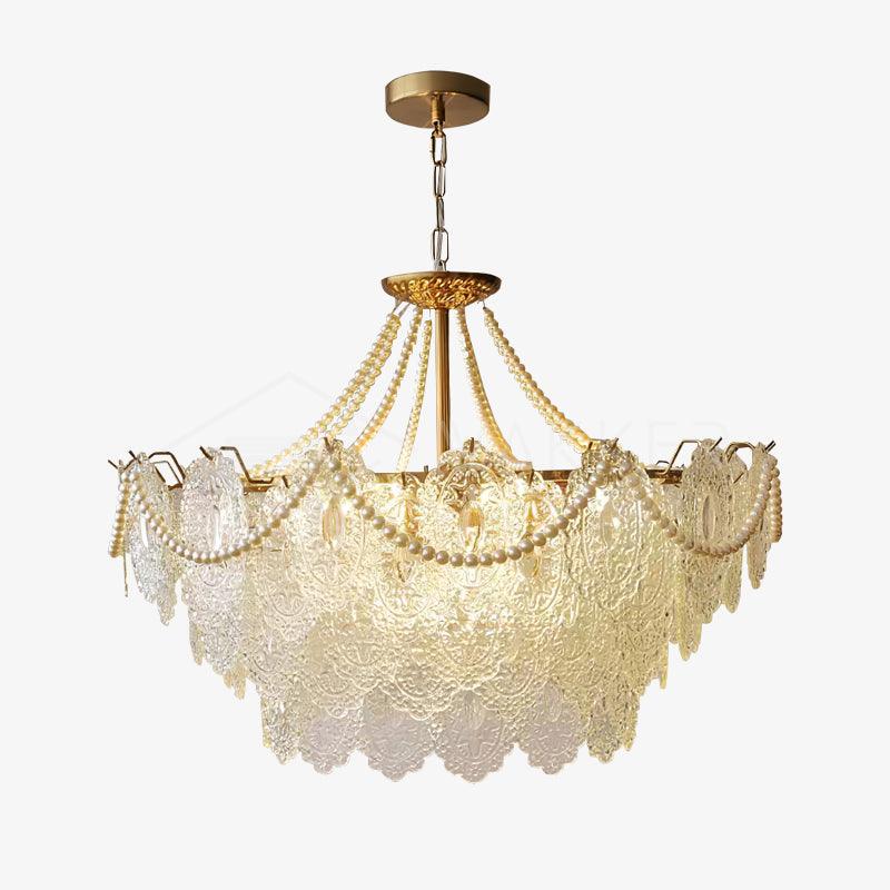Talem Chandelier Pearls Glass Luxury-Neutral Decor