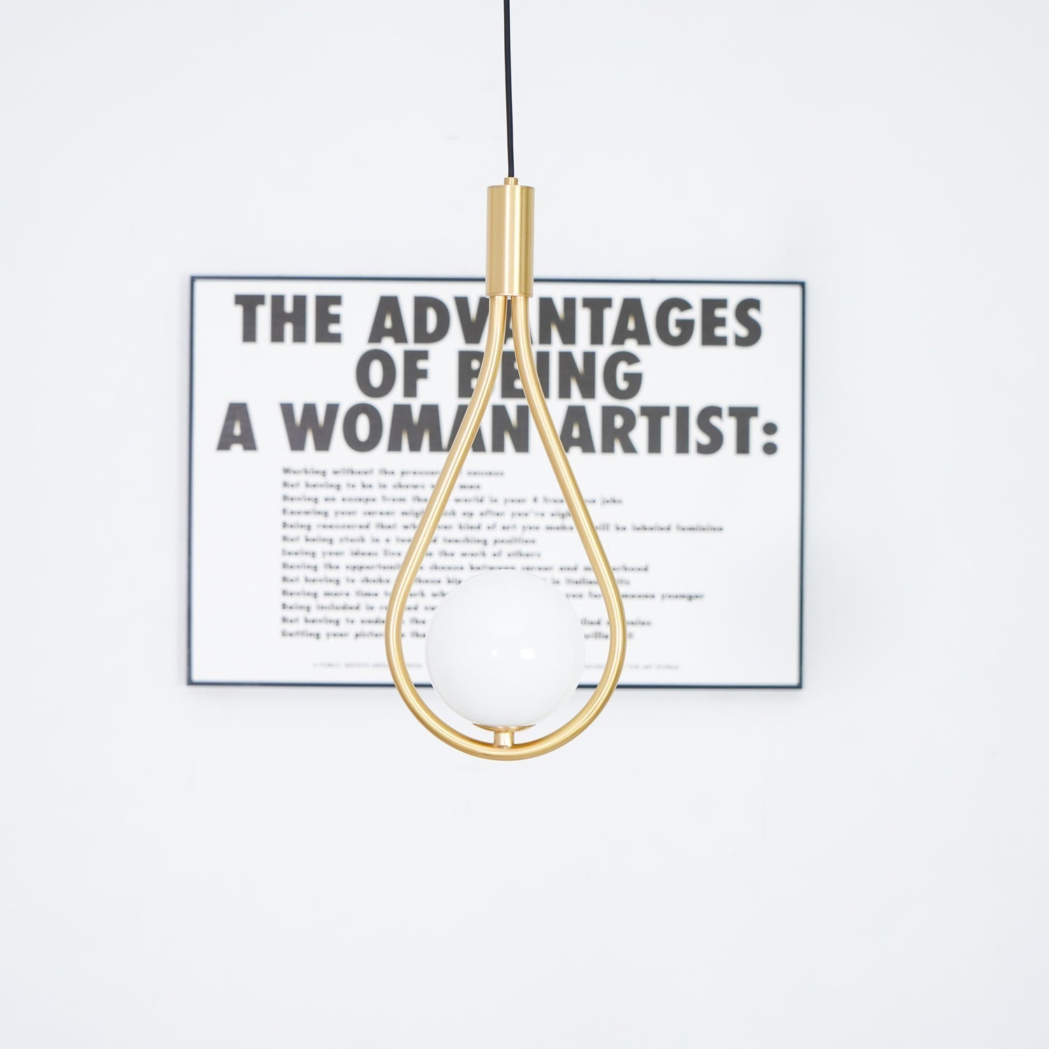 Droplet Modern Brass Pendant Light-Neutral Decor