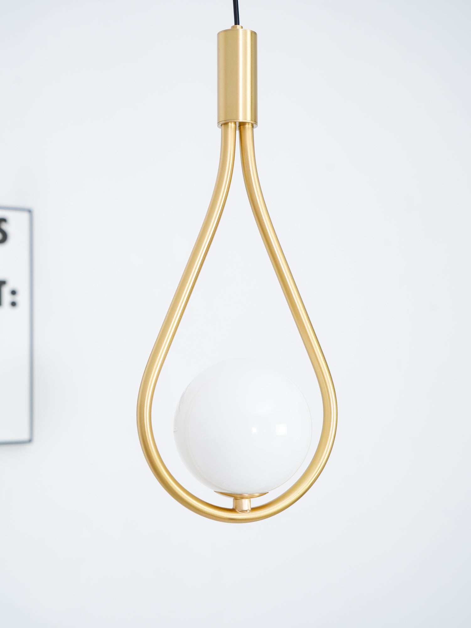 Droplet Modern Brass Pendant Light-Neutral Decor