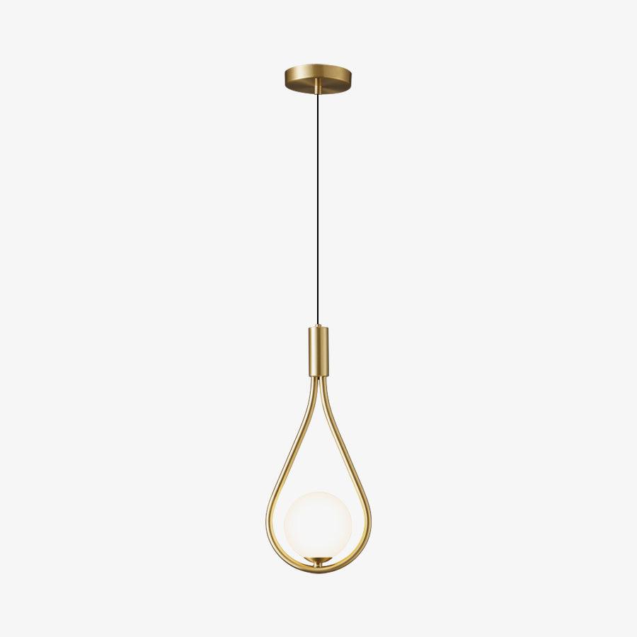 Droplet Modern Brass Pendant Light-Neutral Decor
