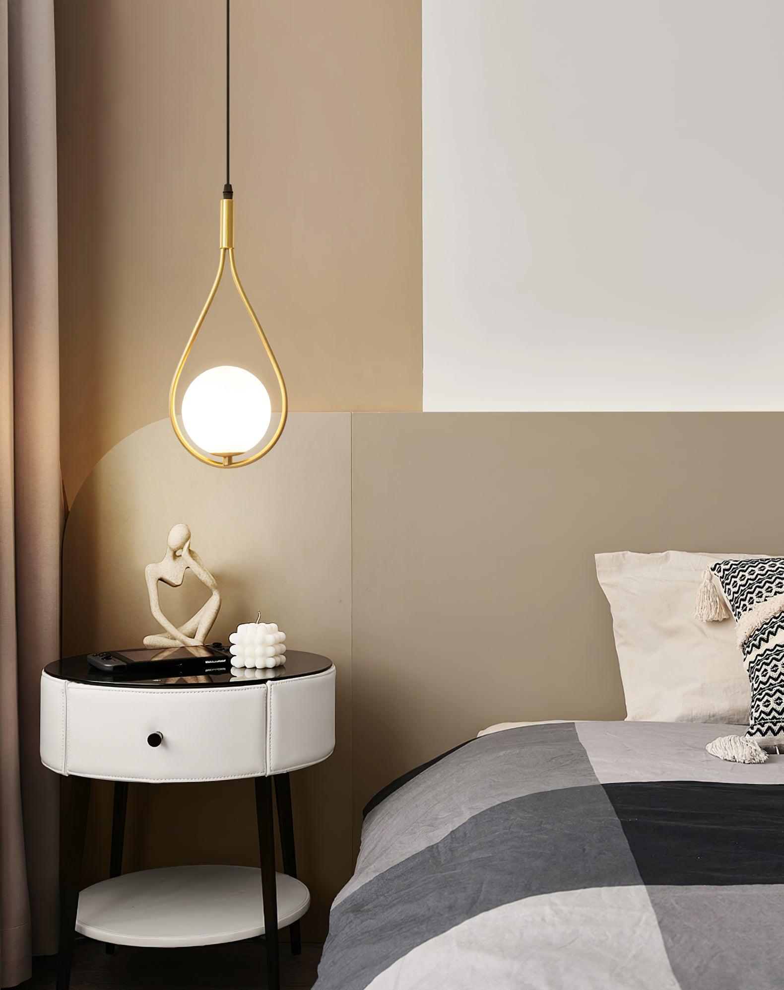 Droplet Modern Brass Pendant Light-Neutral Decor