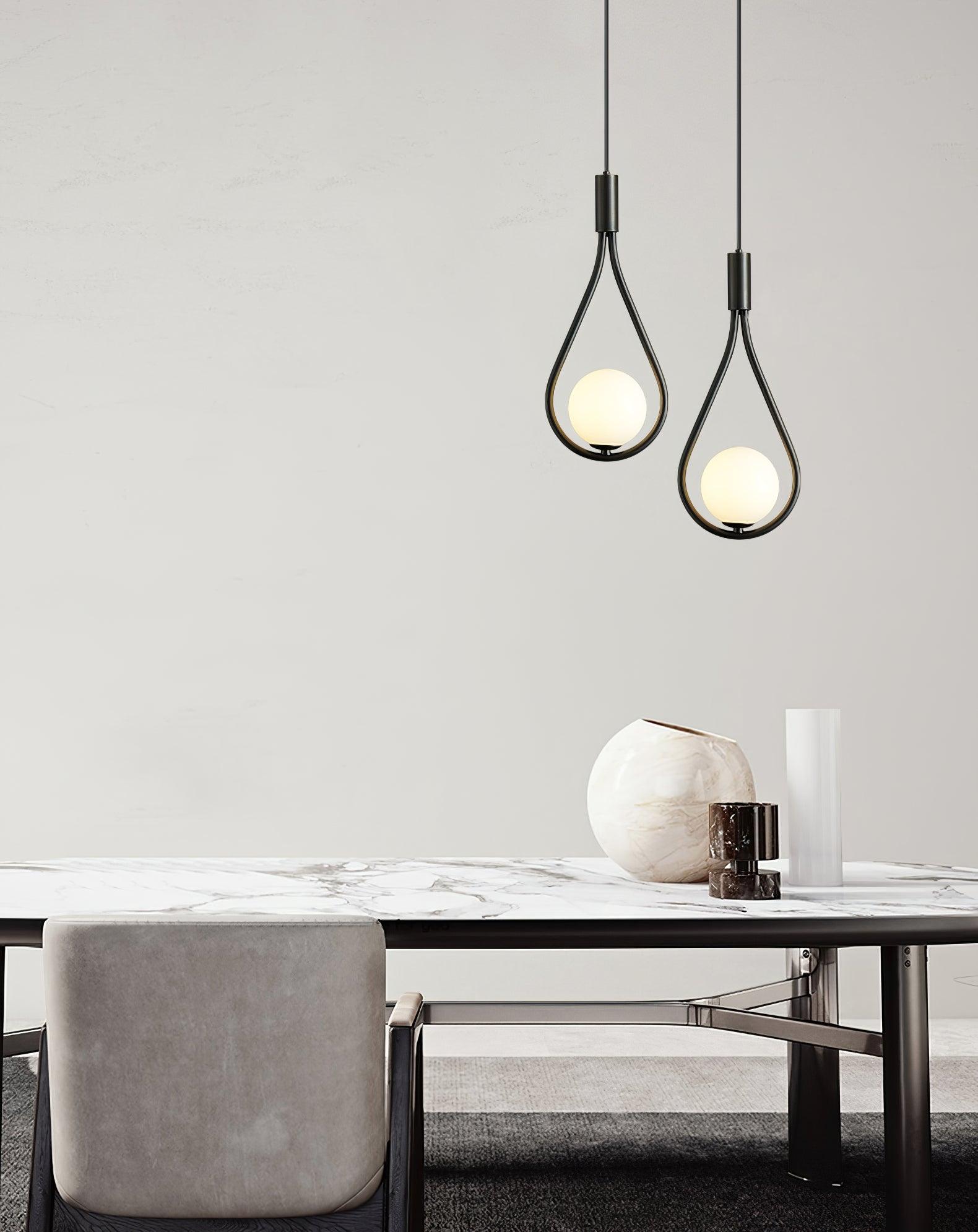 Droplet Modern Brass Pendant Light-Neutral Decor