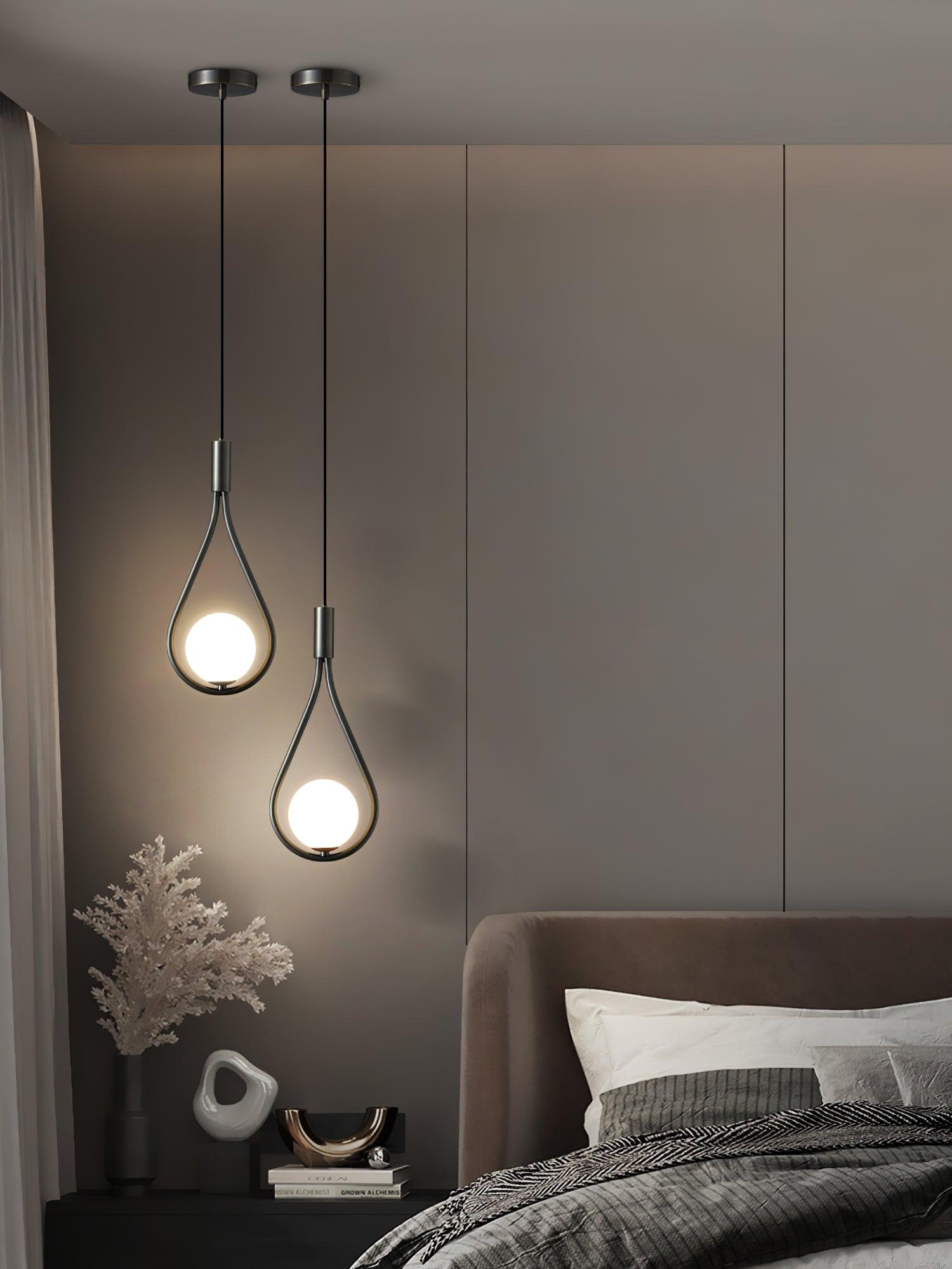 Droplet Modern Brass Pendant Light-Neutral Decor