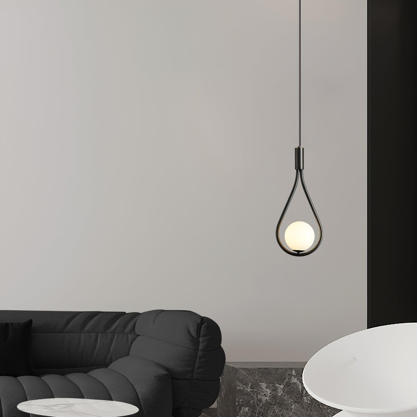 Droplet Modern Brass Pendant Light-Neutral Decor