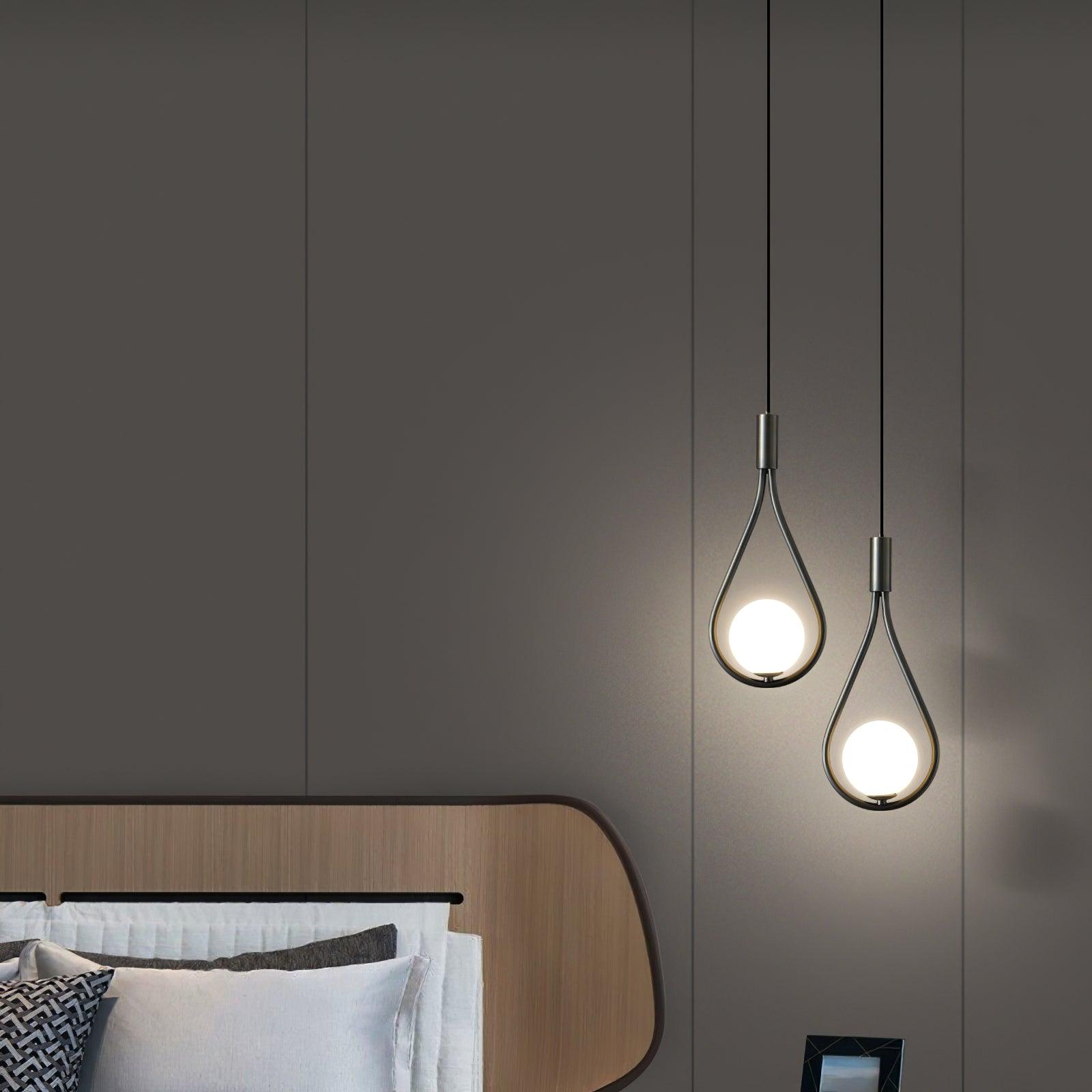 Droplet Modern Brass Pendant Light-Neutral Decor