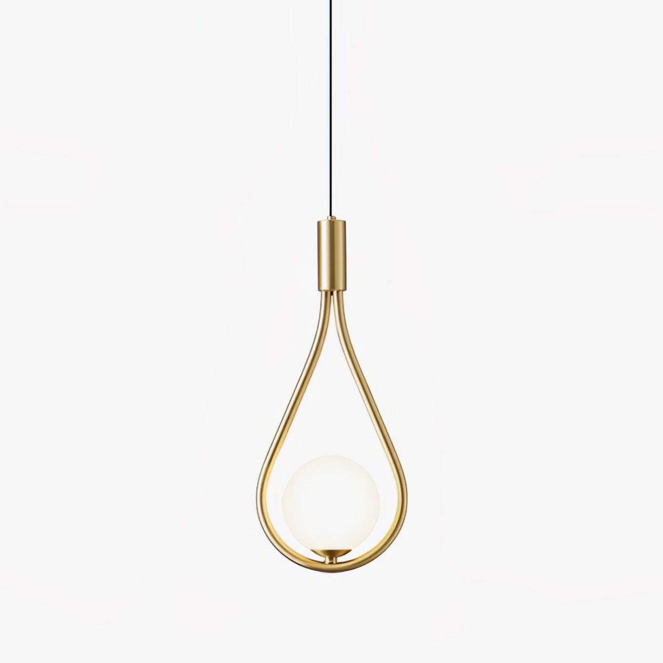 Droplet Modern Brass Pendant Light-Neutral Decor