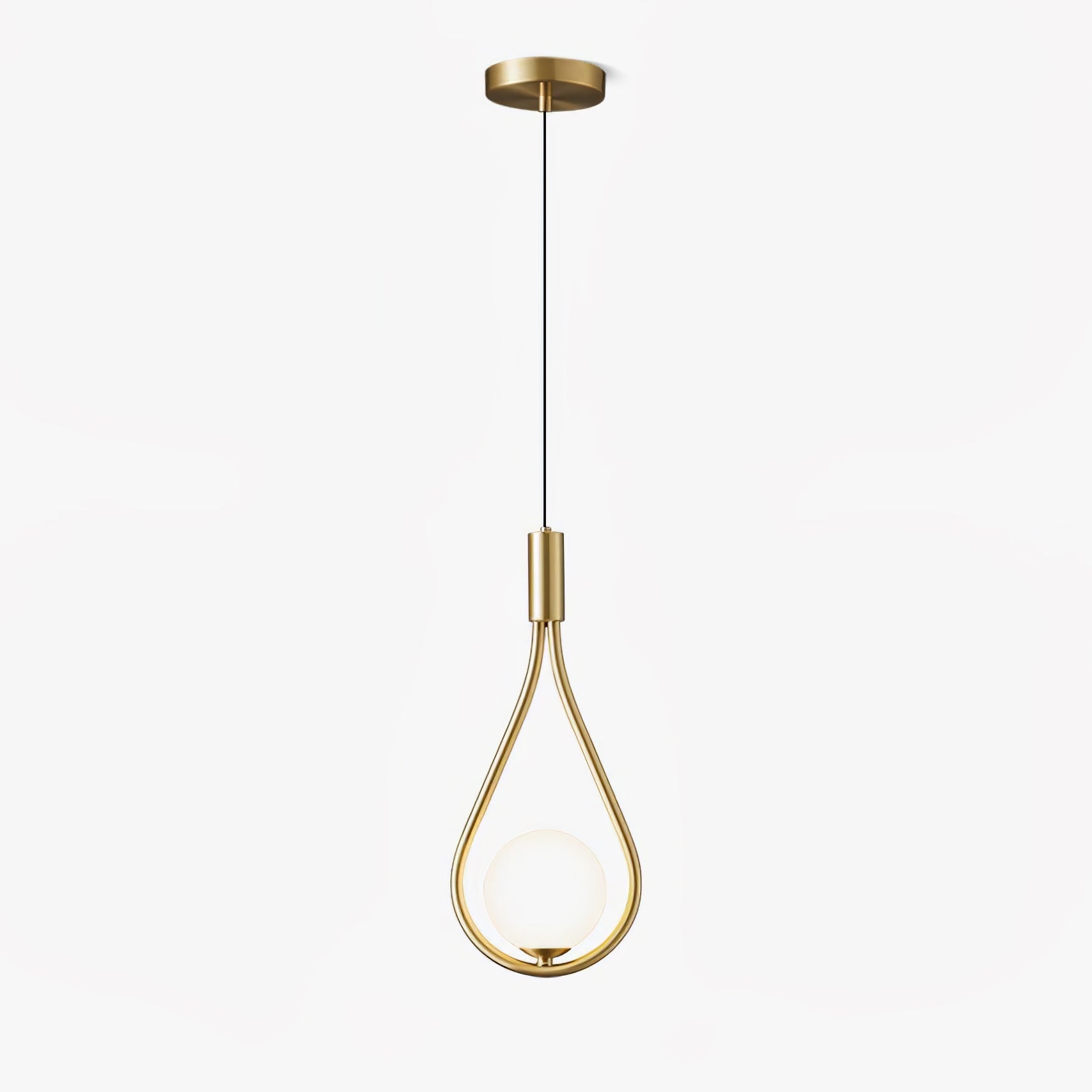 Droplet Modern Brass Pendant Light-Neutral Decor