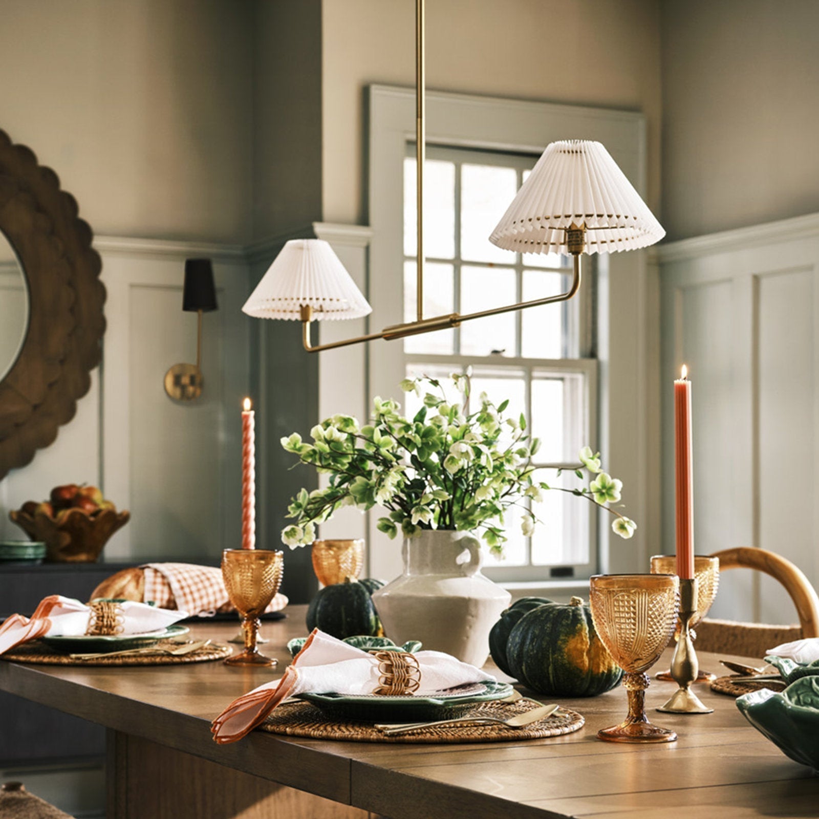 Angled view of the Pearson Linear Pendant Lamp showcasing its form.
