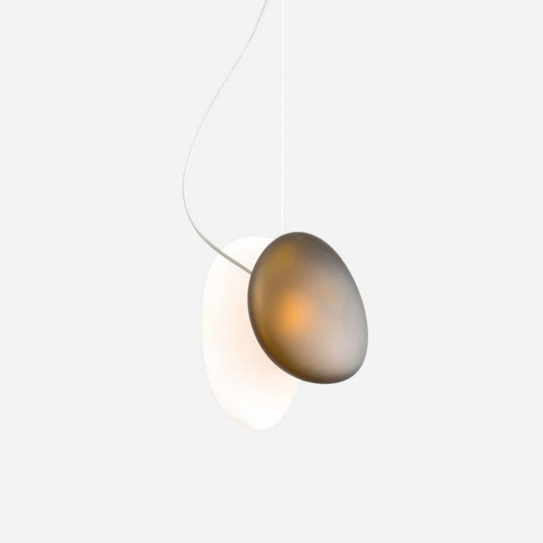 Mervan Frosted Glass Pendant Light-Neutral Decor
