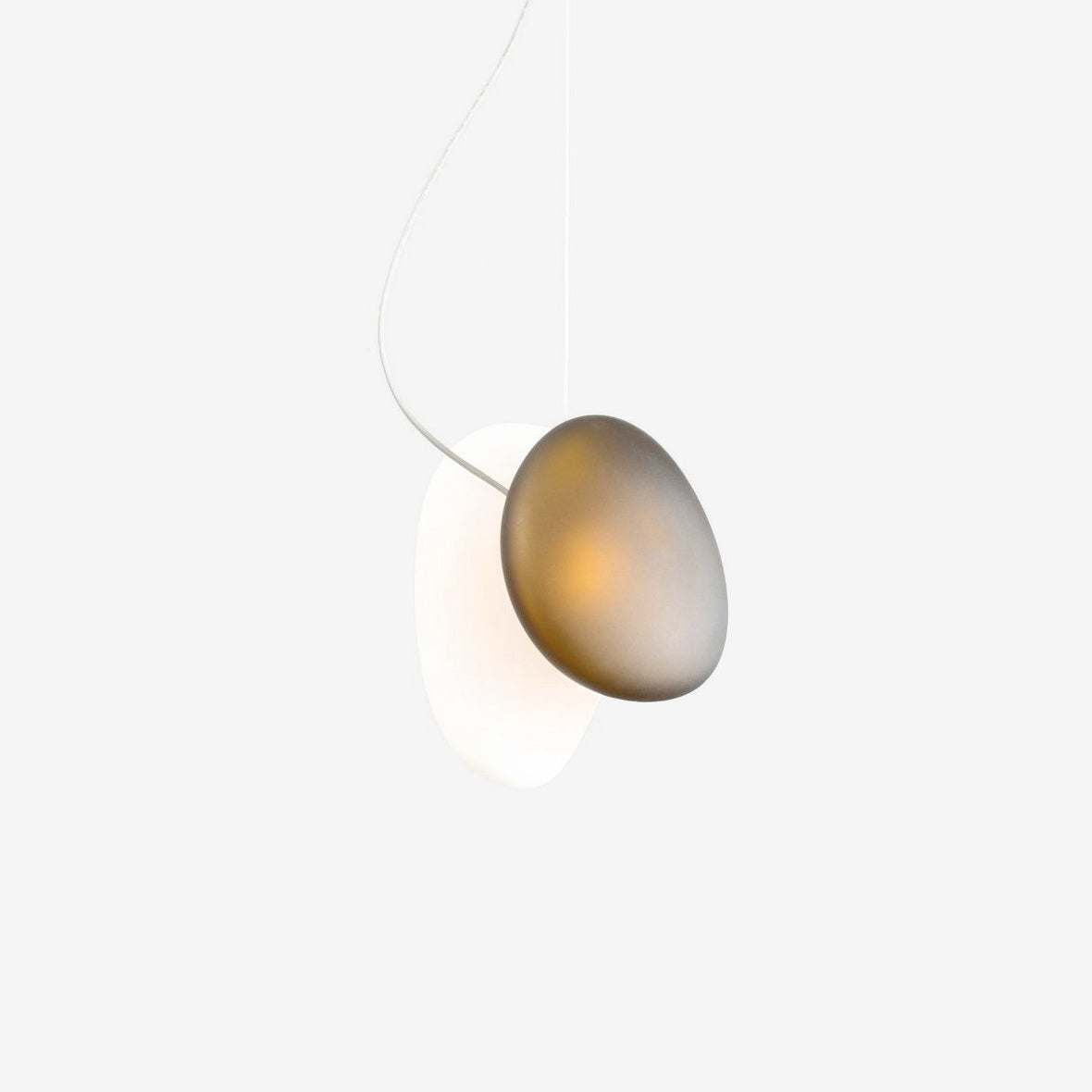 Mervan Frosted Glass Pendant Light-Neutral Decor