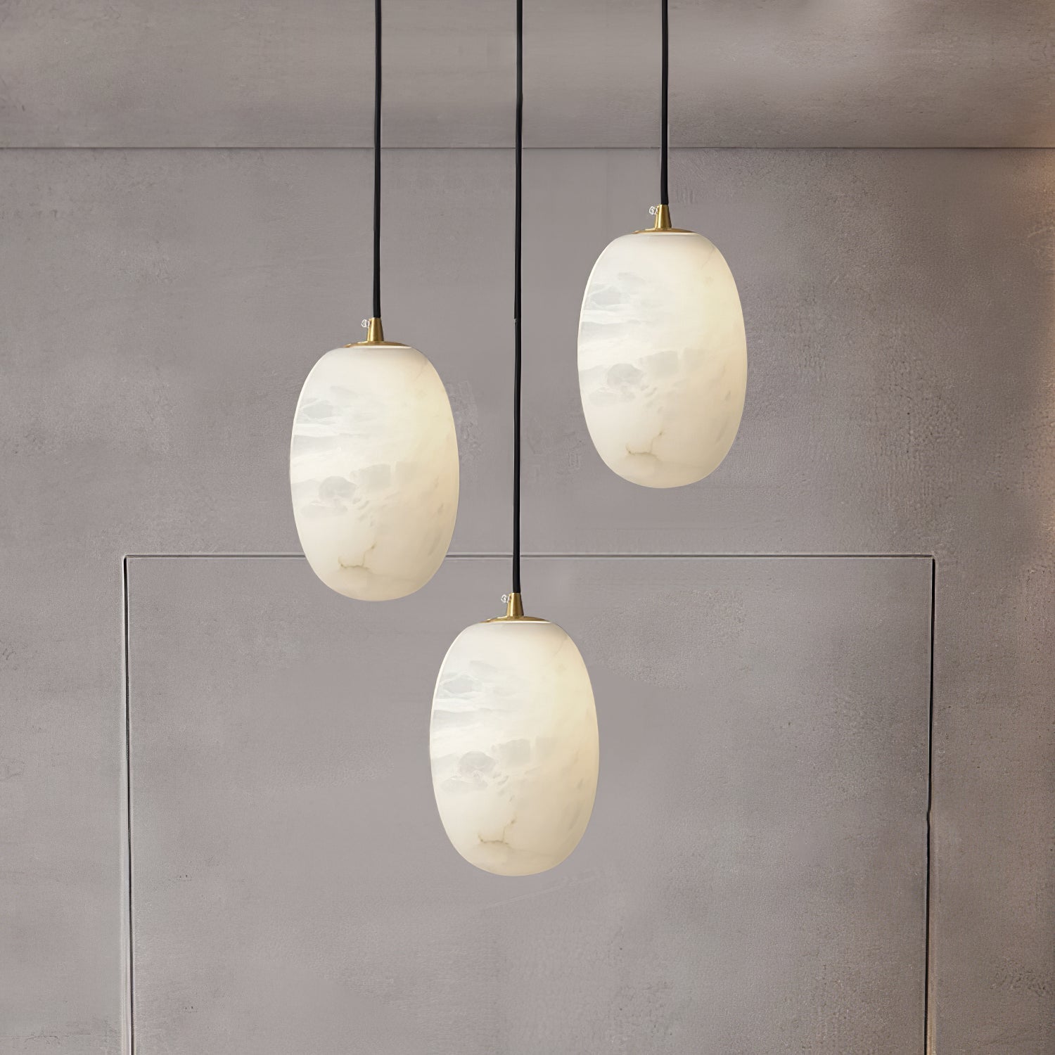 Vevelila Alabaster Pendant Light-Neutral Decor