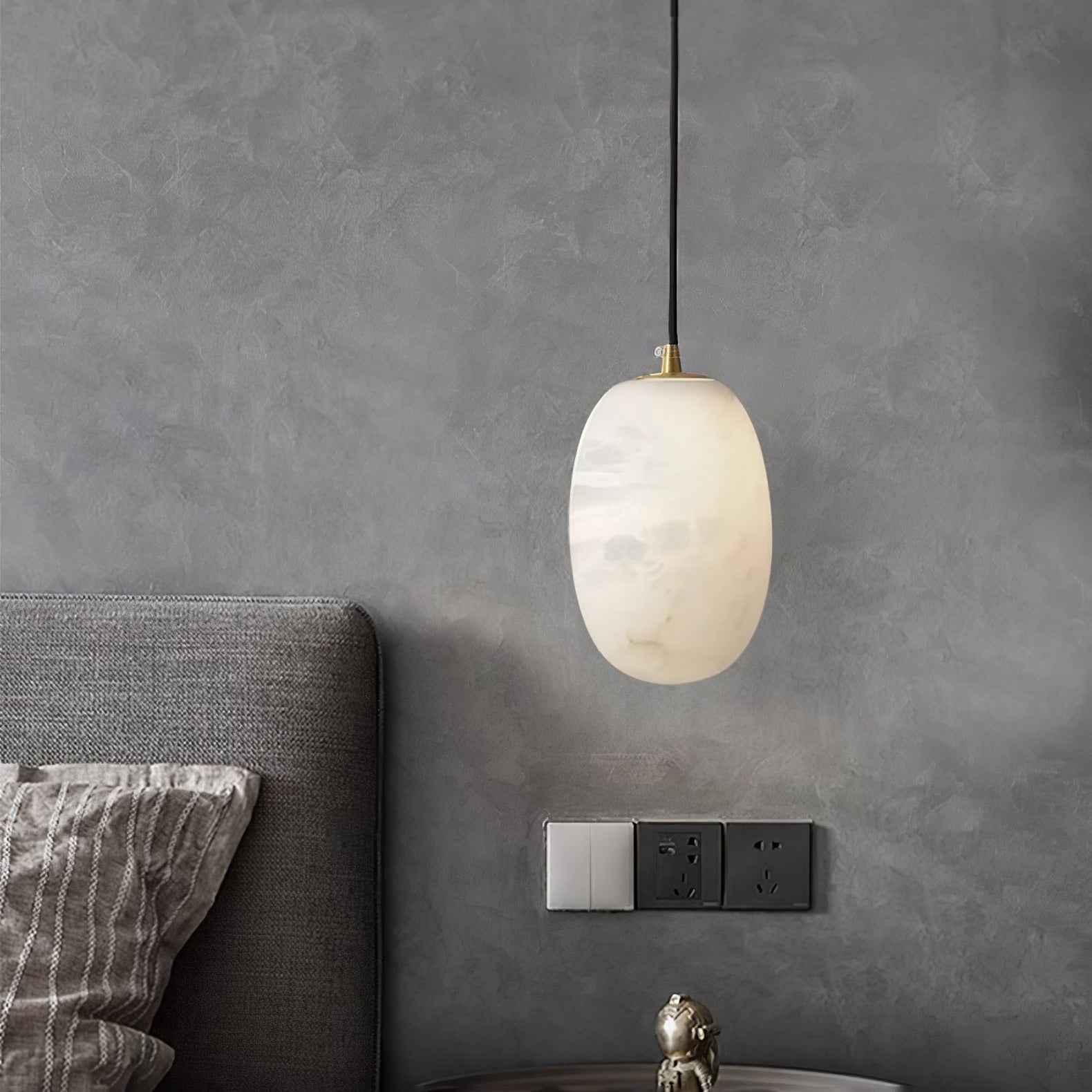 Vevelila Alabaster Pendant Light-Neutral Decor