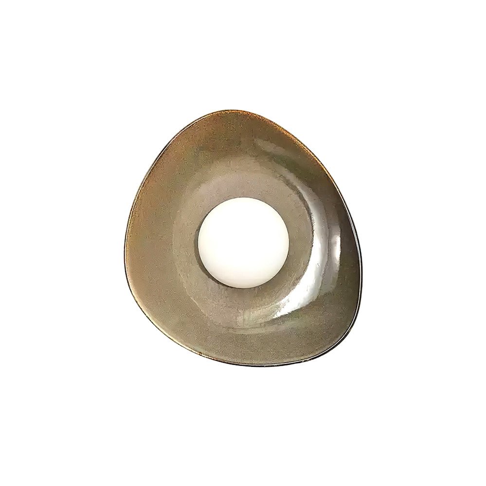Ertalila Elegance Pebble Disc Ceramics Wall Light-Neutral Decor