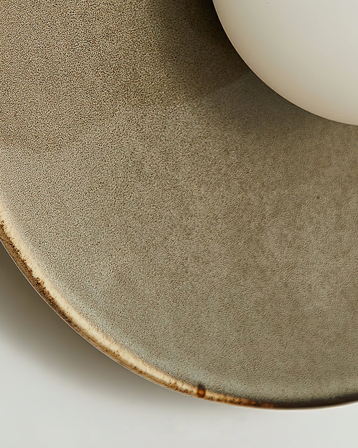 Ertalila Elegance Pebble Disc Ceramics Wall Light-Neutral Decor