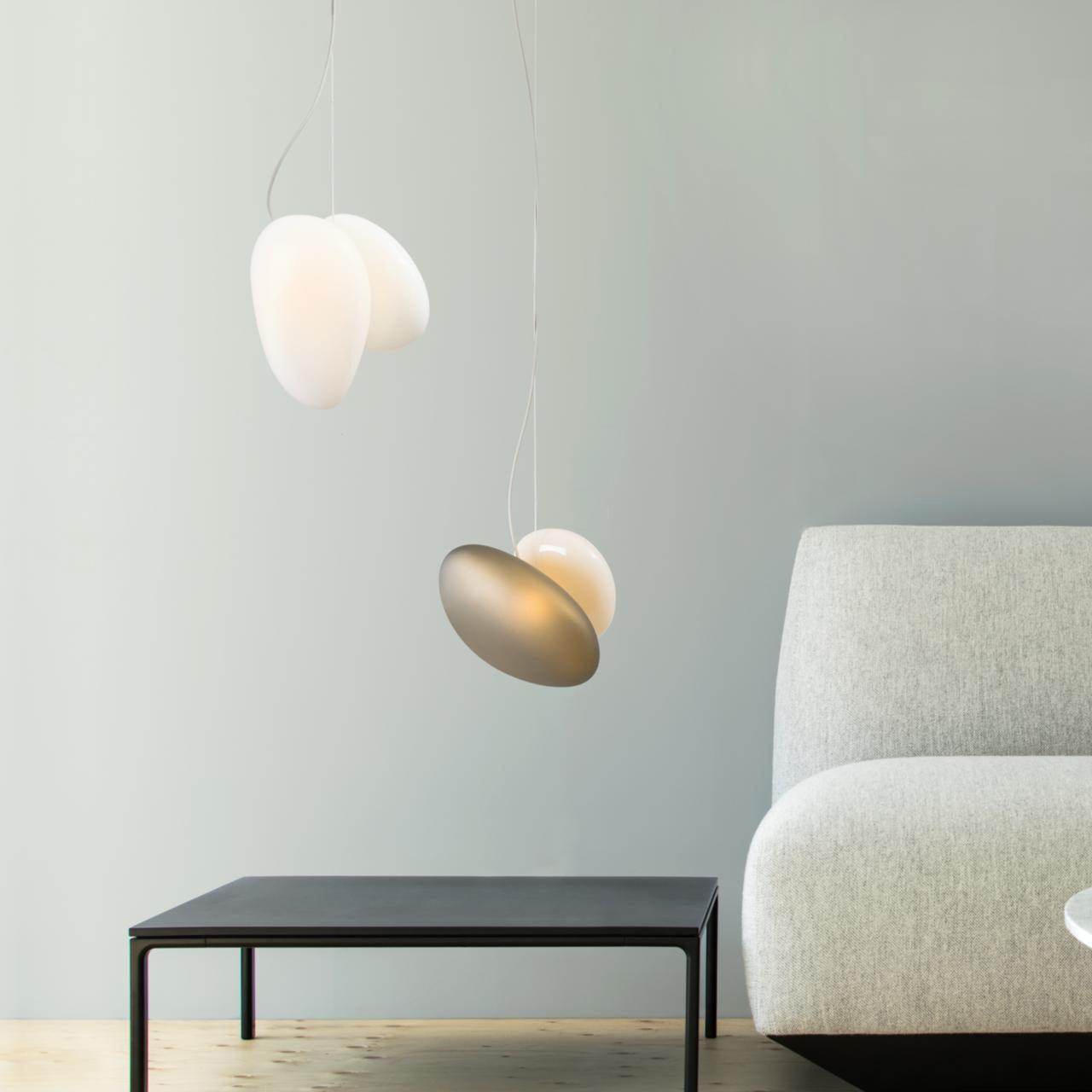 Mervan Frosted Glass Pendant Light-Neutral Decor